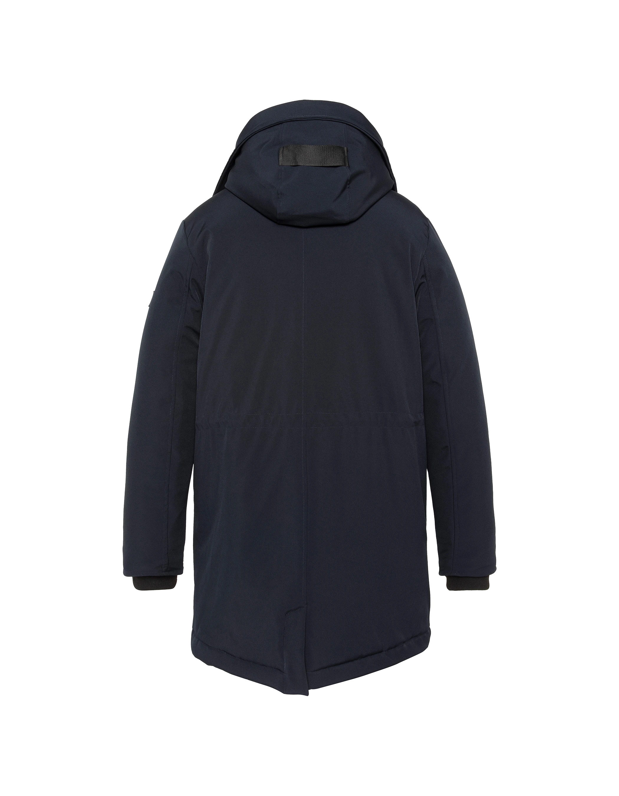 Marineblauer Parka mit Kapuze-2
