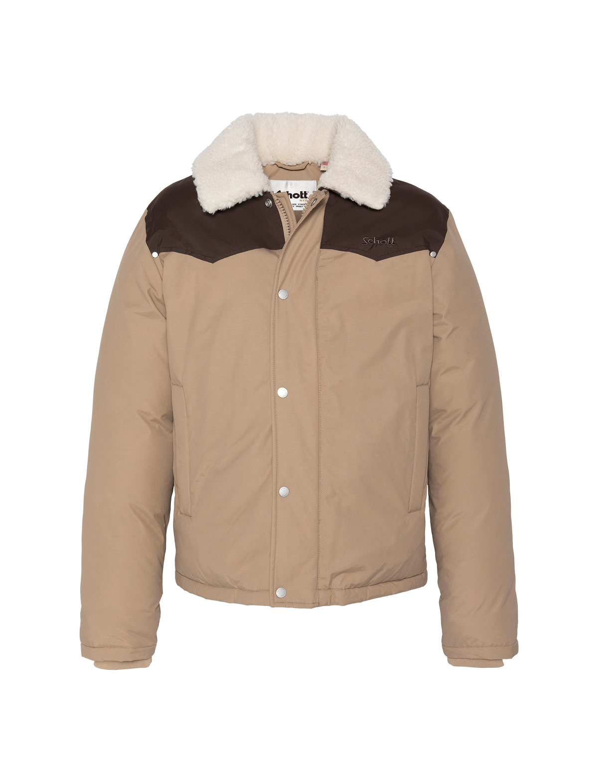 Blouson rancher bicolor beige