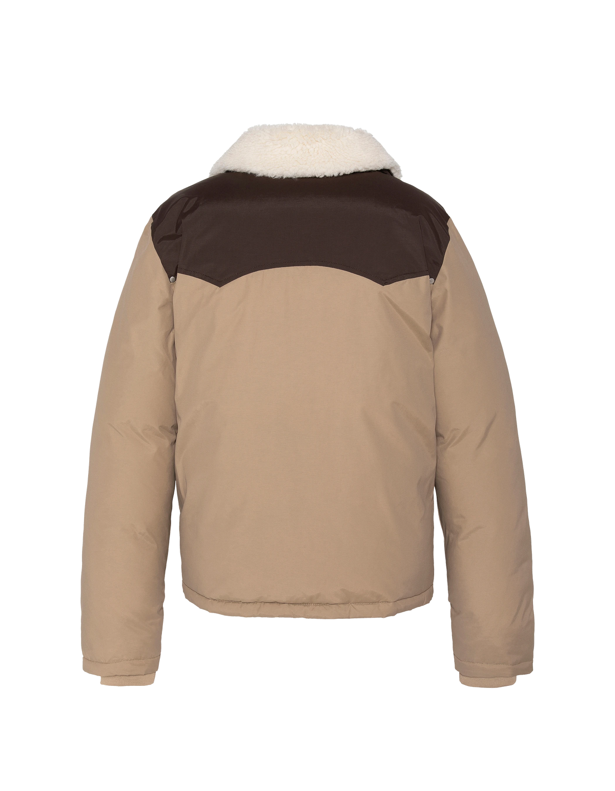 Blouson rancher bicolor beige