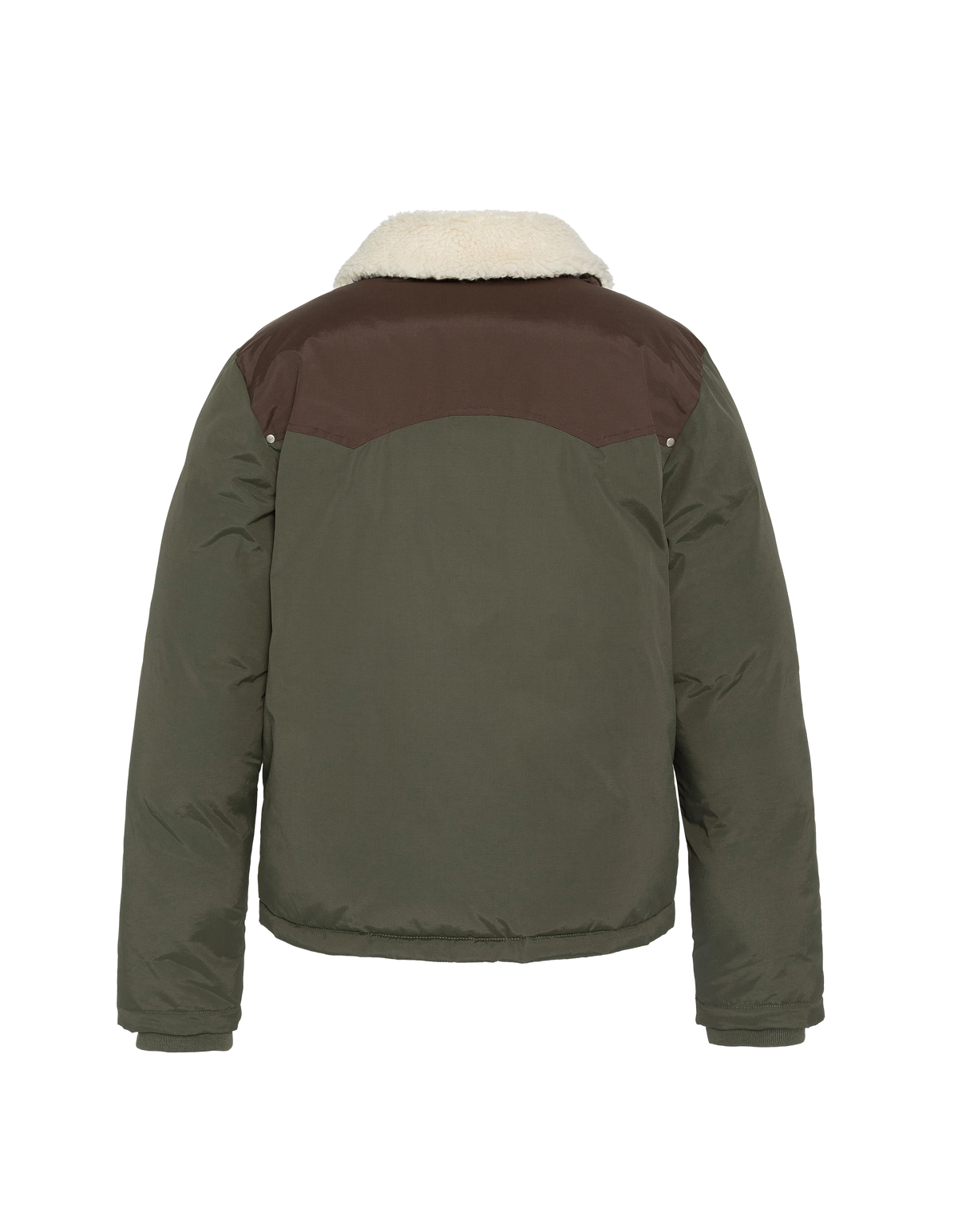 Blouson rancher bicolor vert foncé