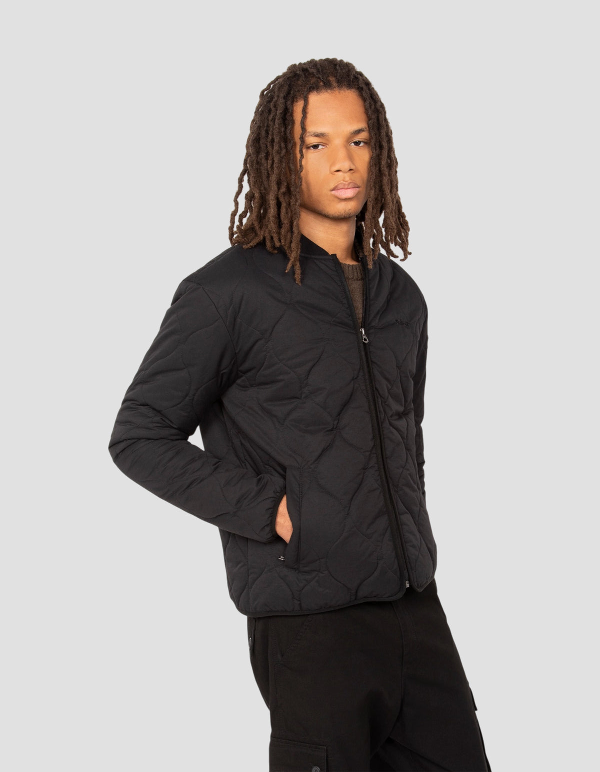 Blouson army quilté noir