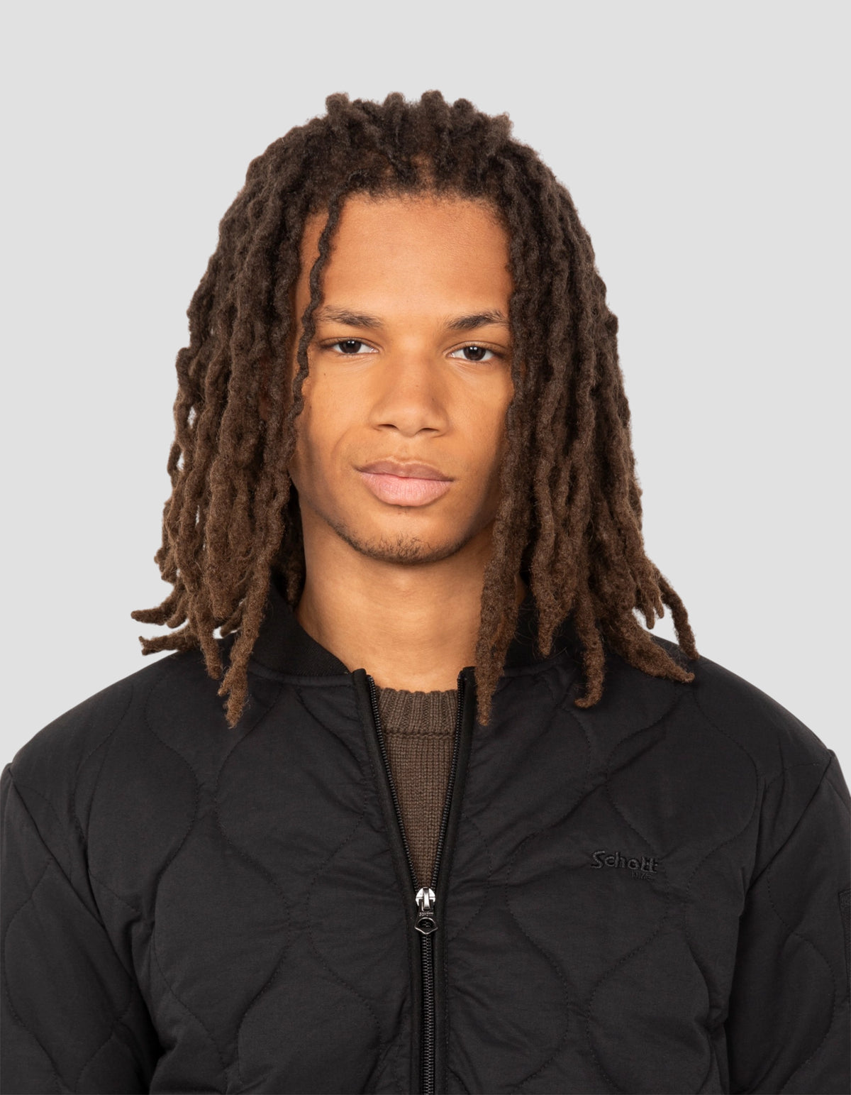 Blouson army quilté noir