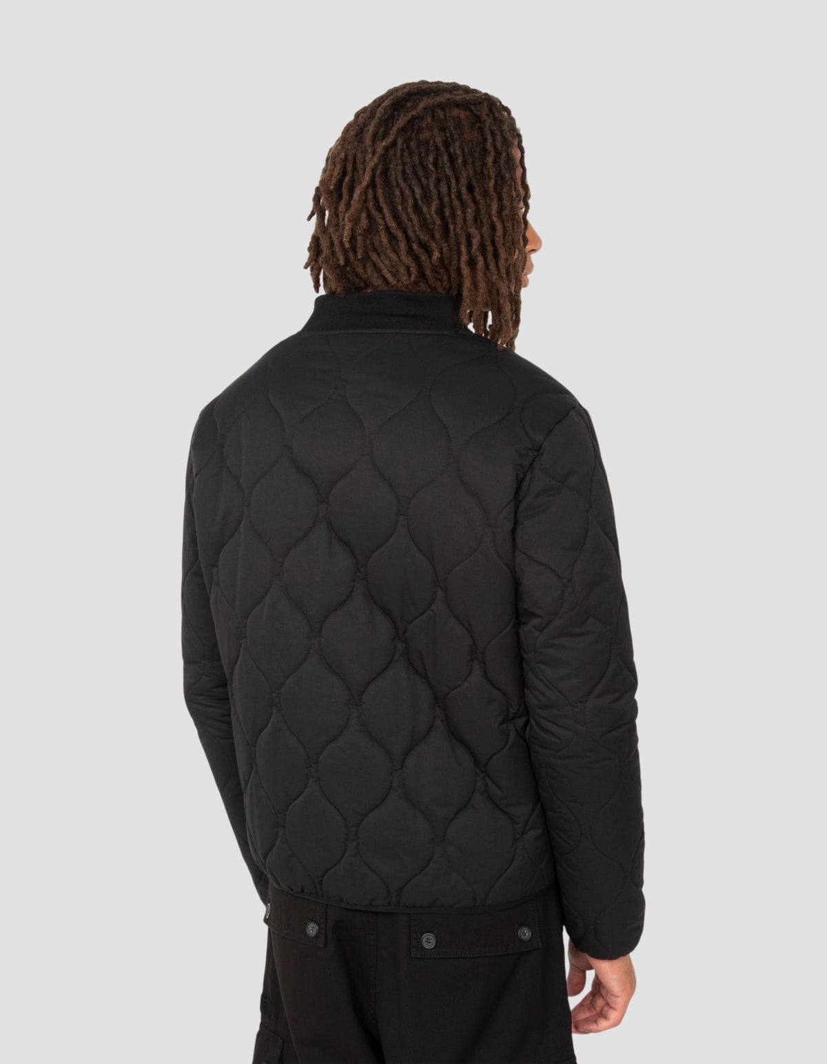 Blouson army quilté noir-6