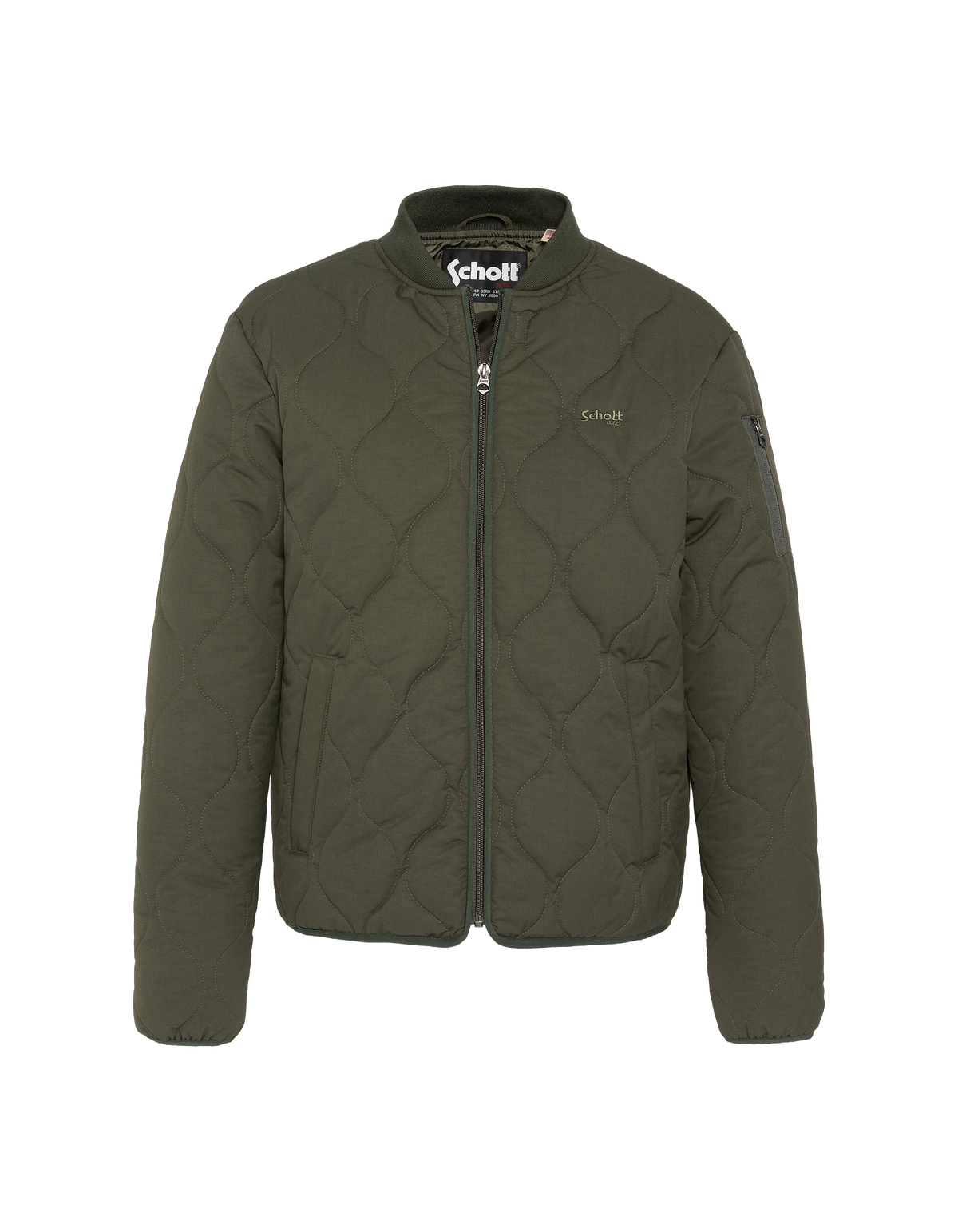 Blouson army quilté kaki foncé