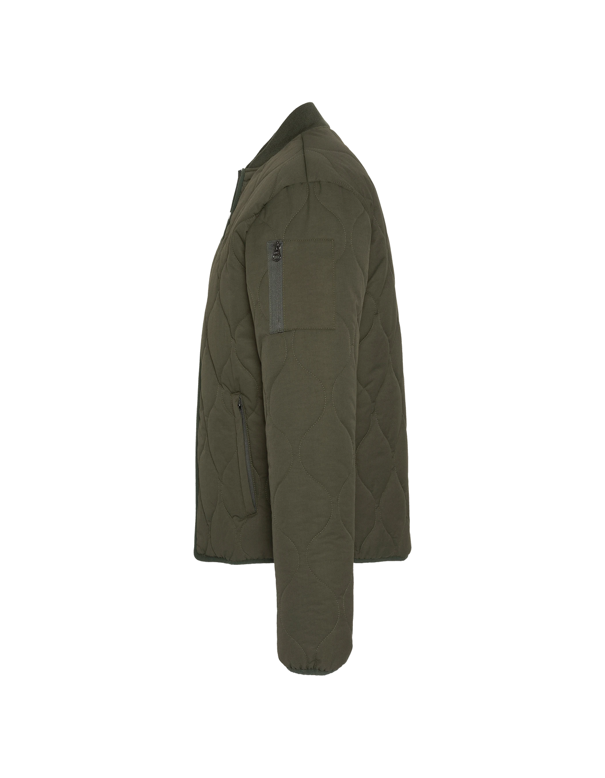 Blouson army quilté kaki foncé