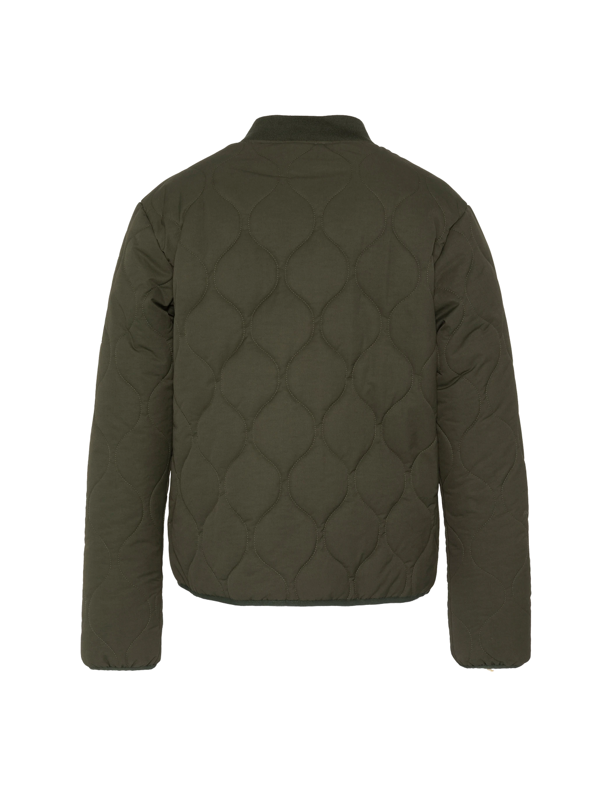 Blouson army quilté kaki foncé-2
