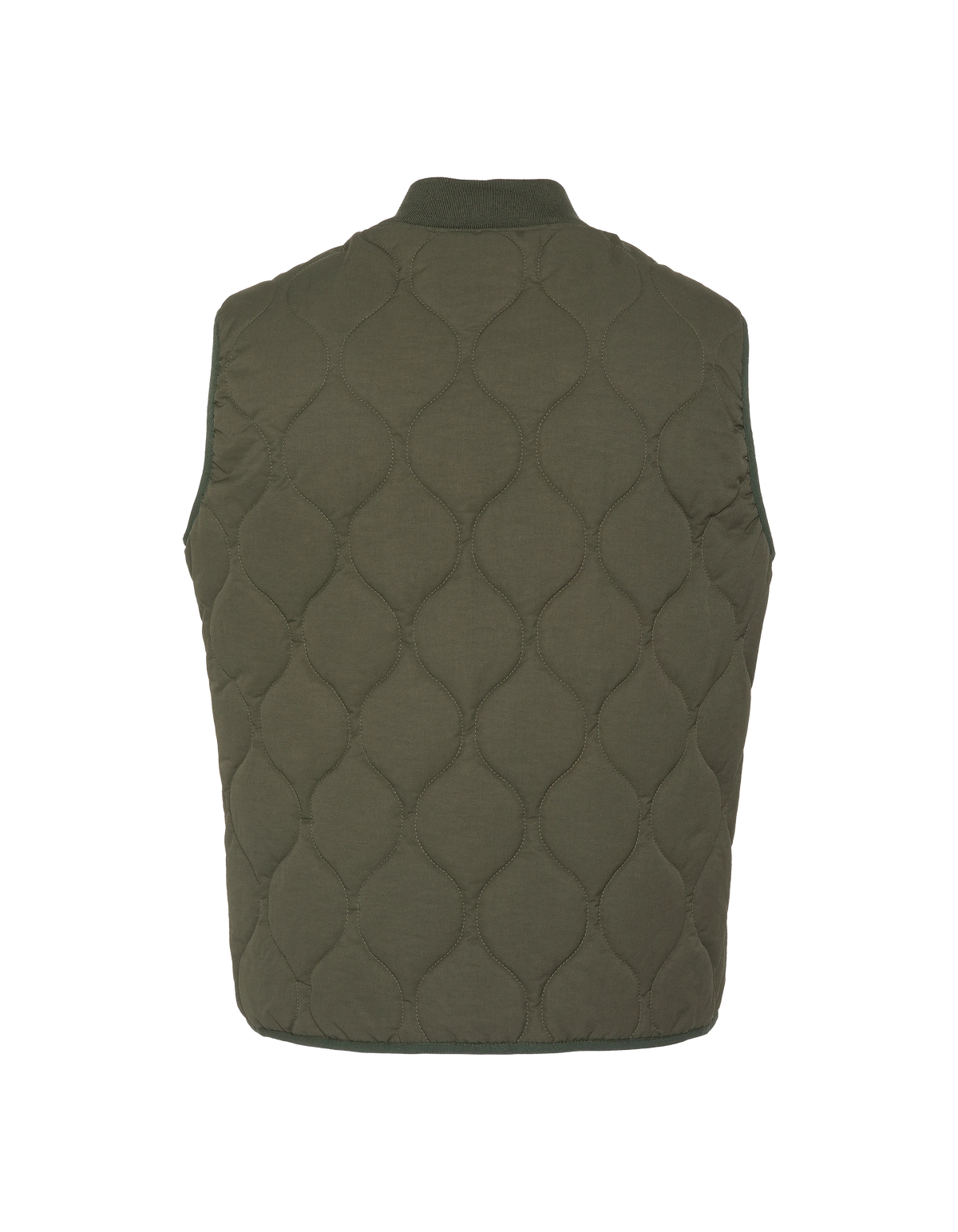 Blouson army quilté kaki foncé sans manche