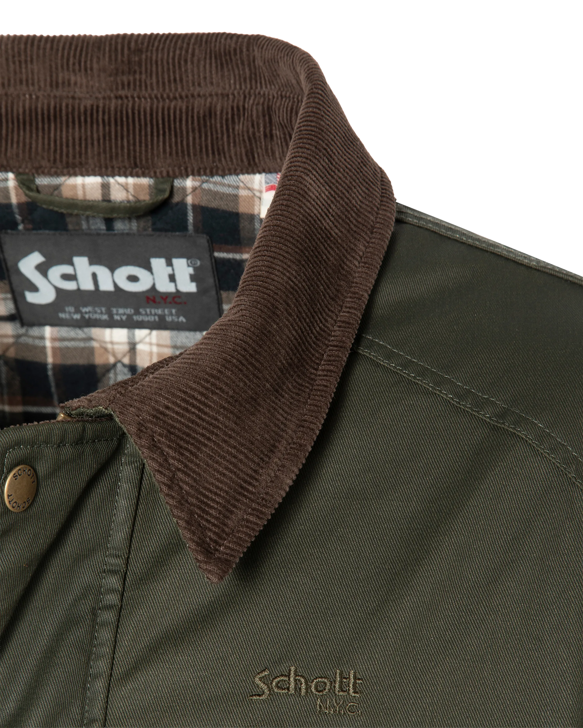 Veste farmer kaki foncé