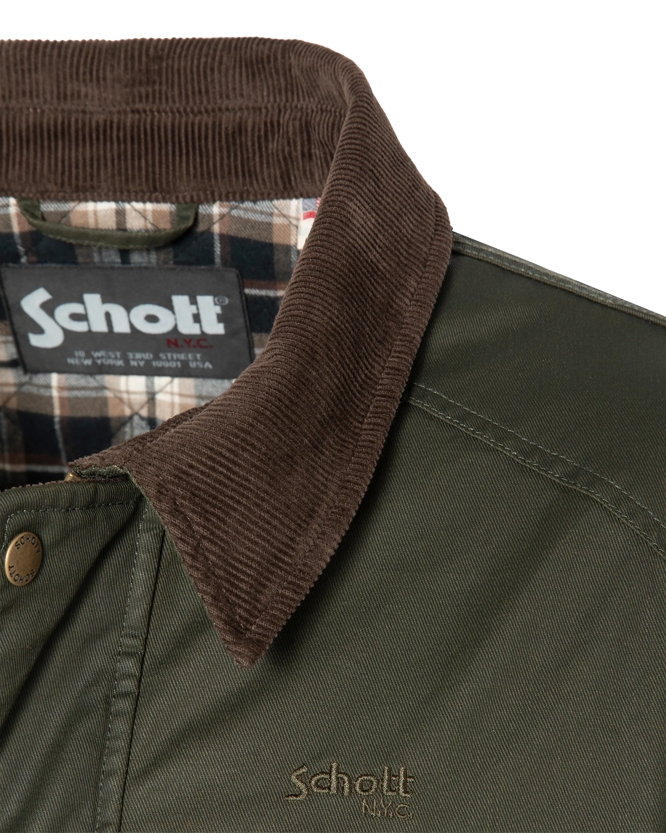Veste farmer kaki foncé-7