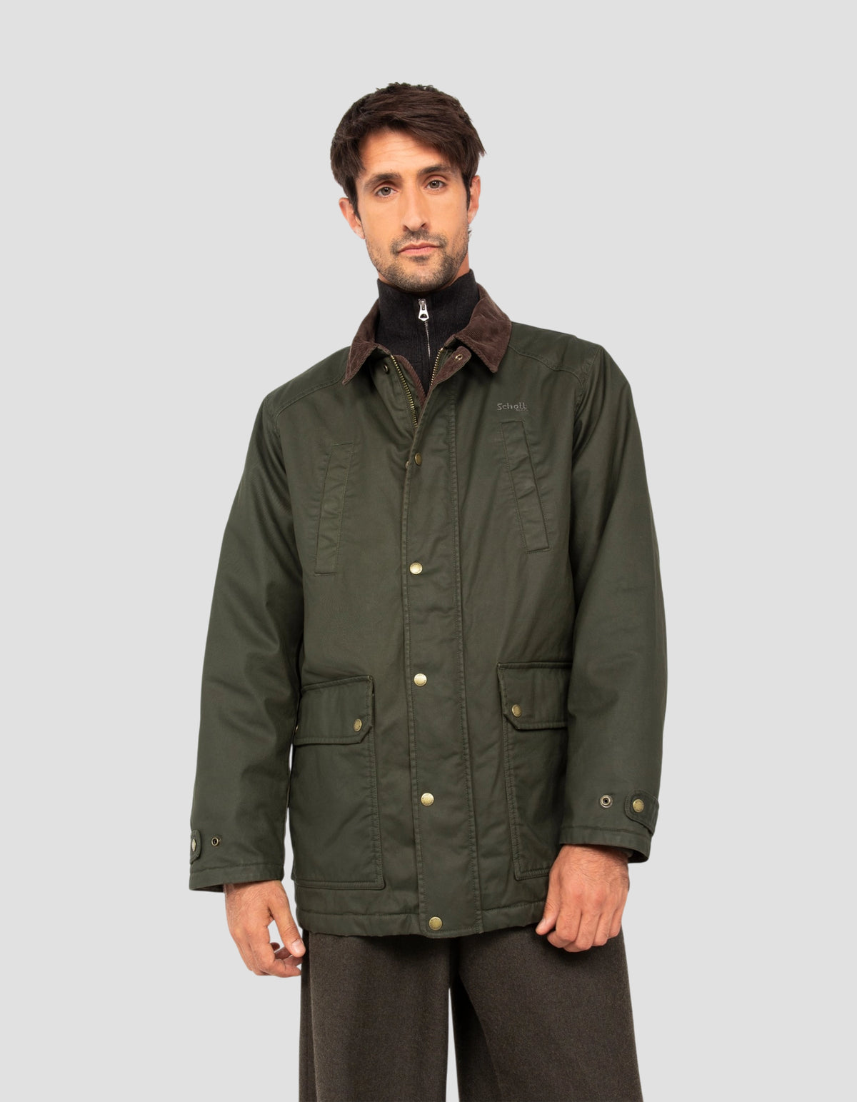 Veste farmer kaki foncé