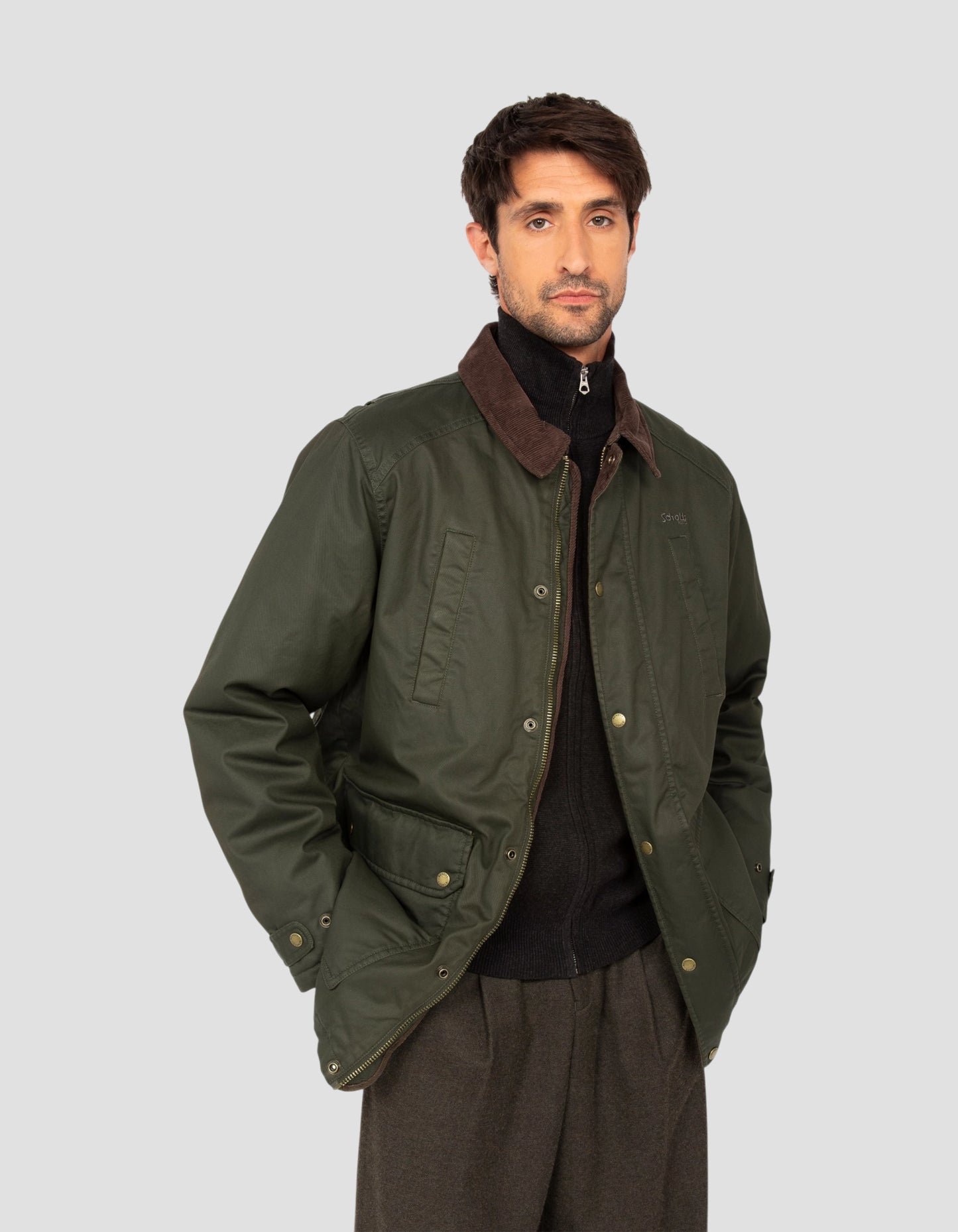 Veste farmer kaki foncé