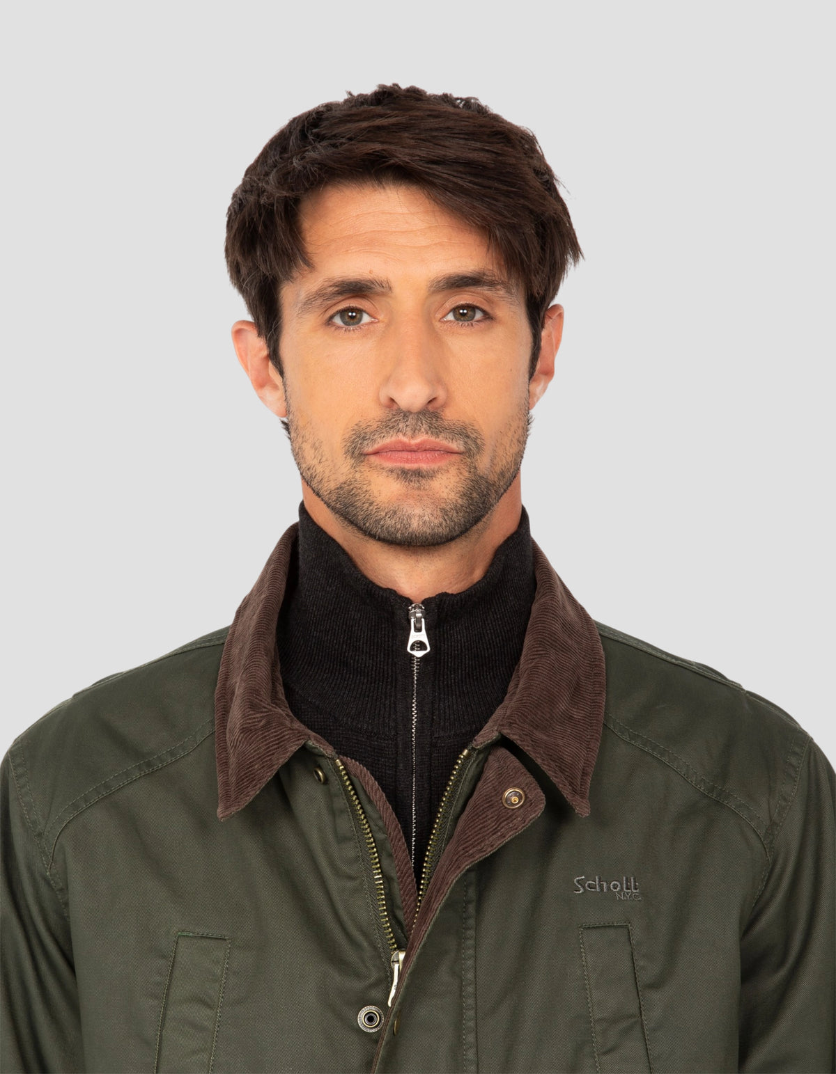 Veste farmer kaki foncé