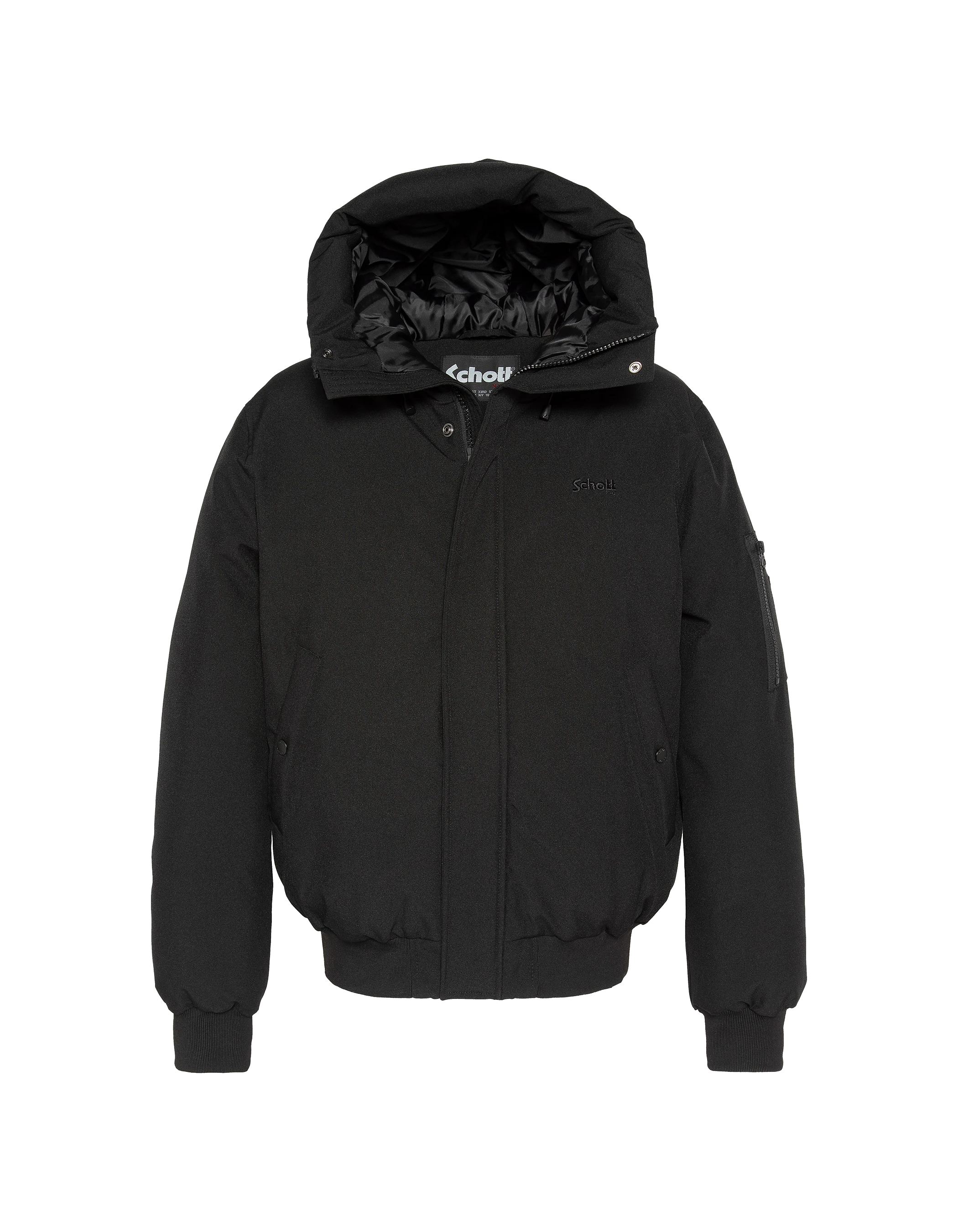 Giacca con cappuccio nero-2