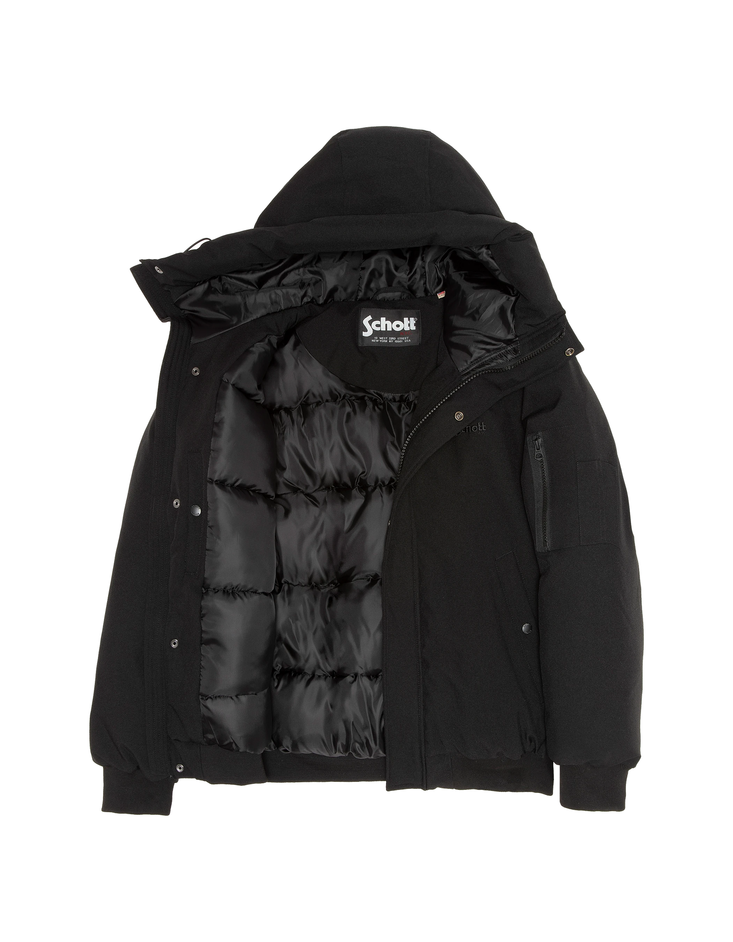 Giacca con cappuccio nero