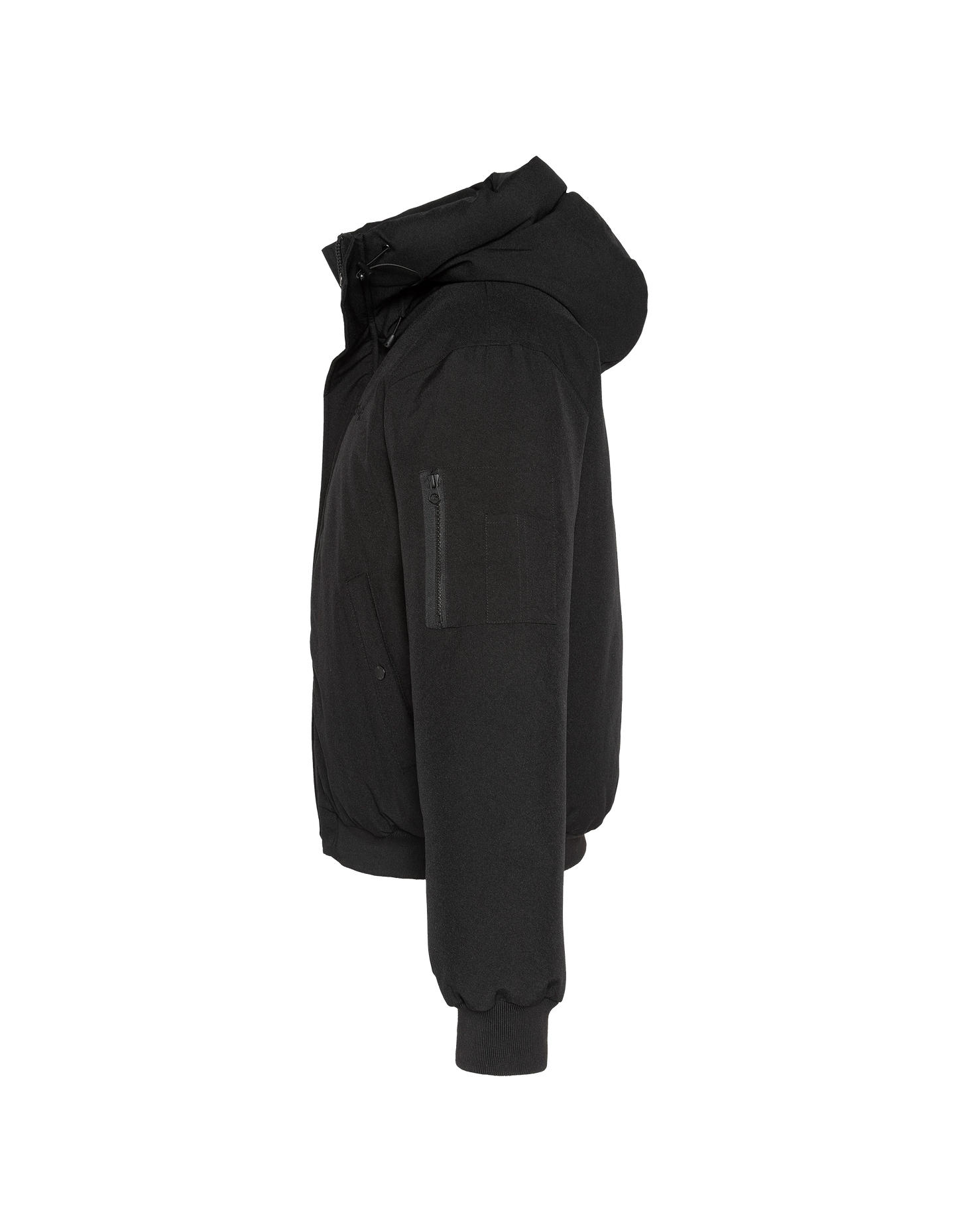 Giacca con cappuccio nero