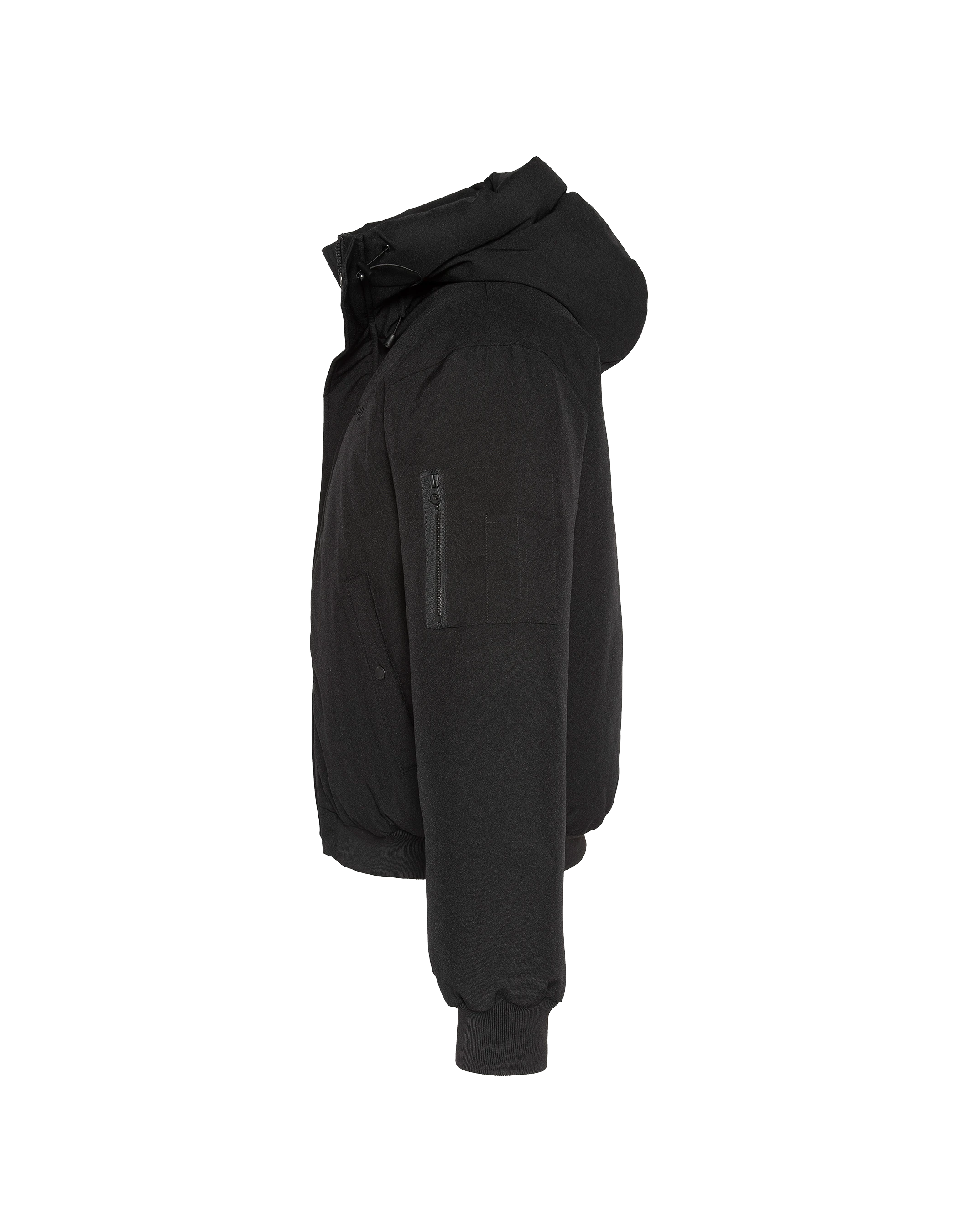 Giacca con cappuccio nero-8