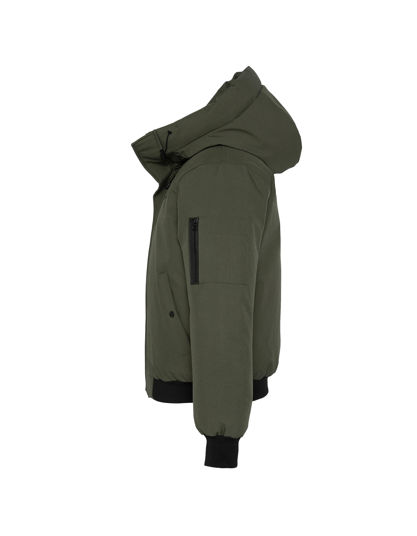 Giacca kaki con cappuccio