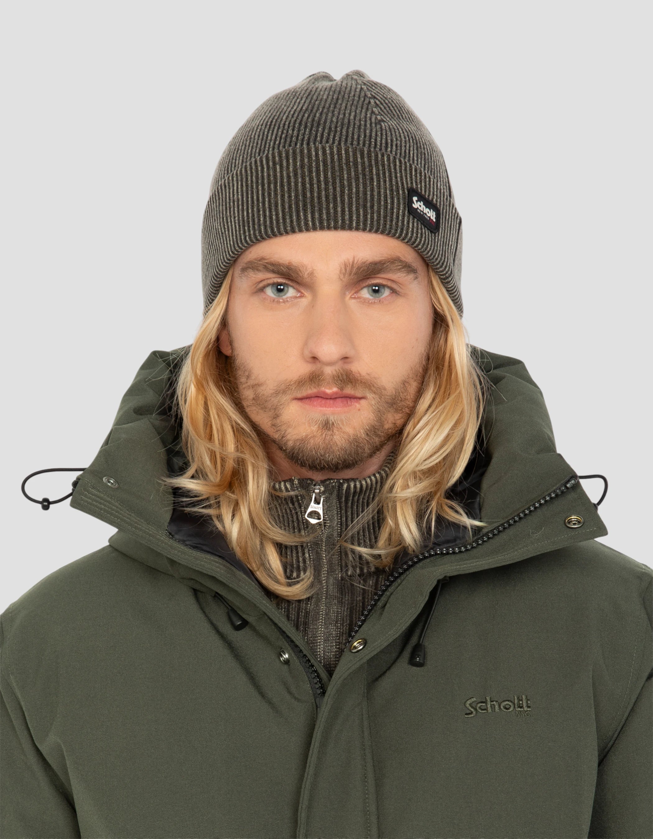 Giacca kaki con cappuccio-6