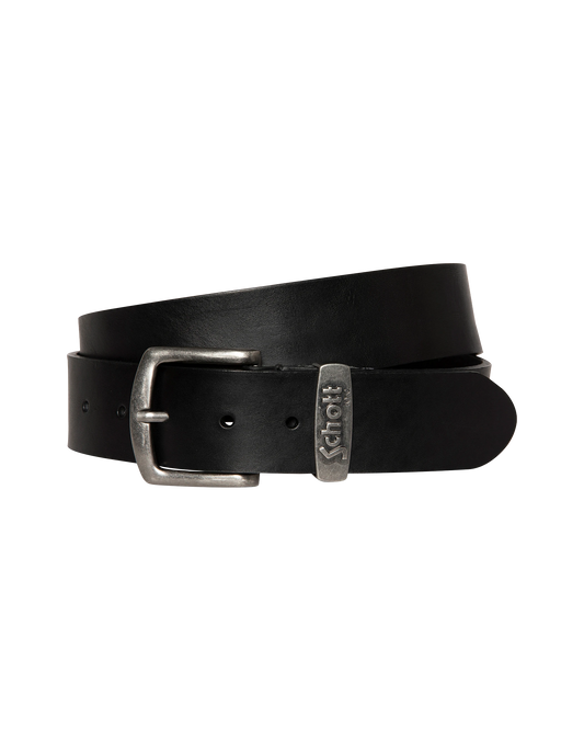 Ceinture noire, cuir de vachette