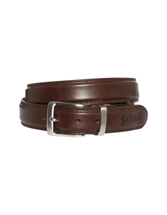 Brown belt, cowhide leather