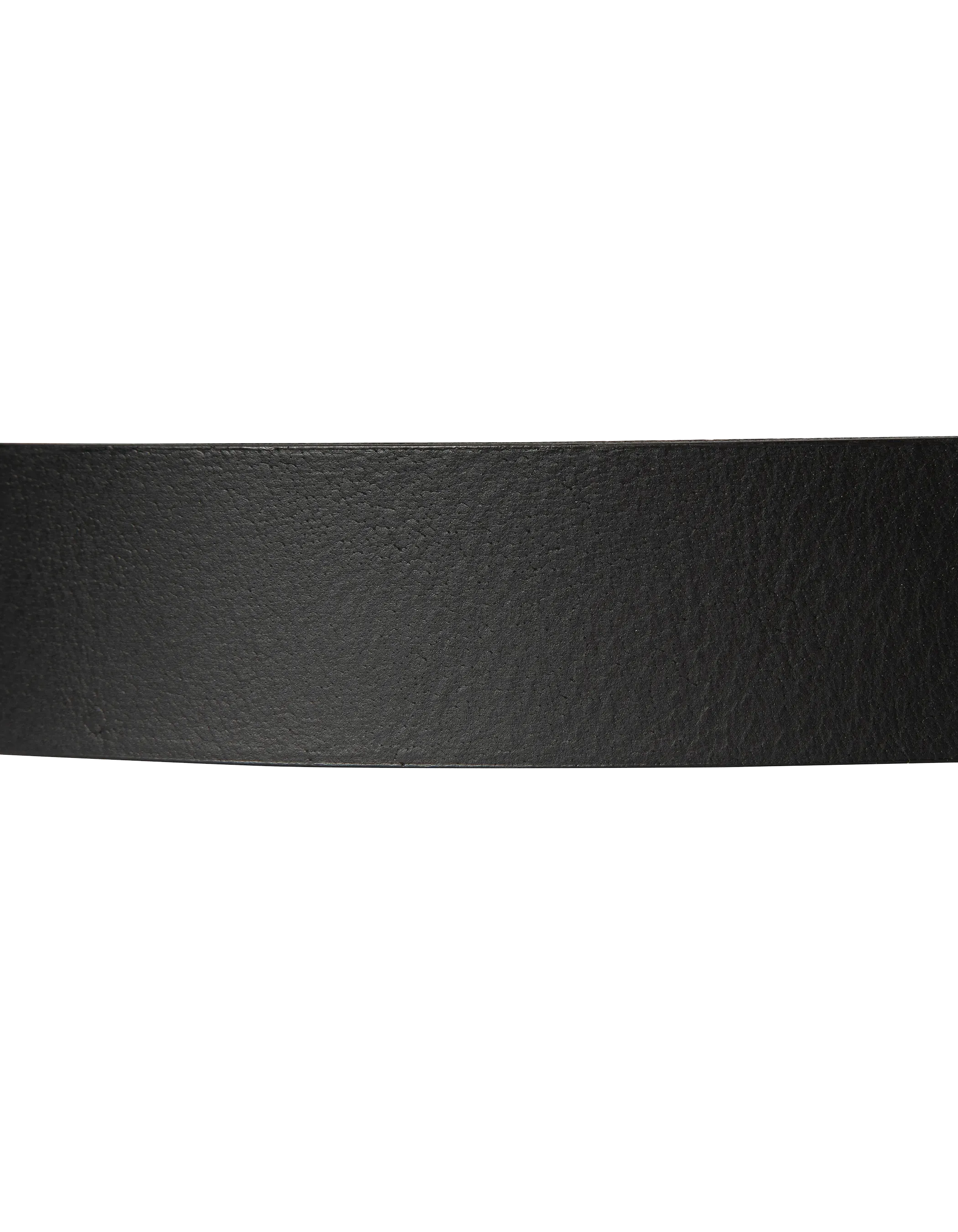 Vintage Schwarzgürtel mit perforierter Metallschnalle, Kuhspannenleder-3