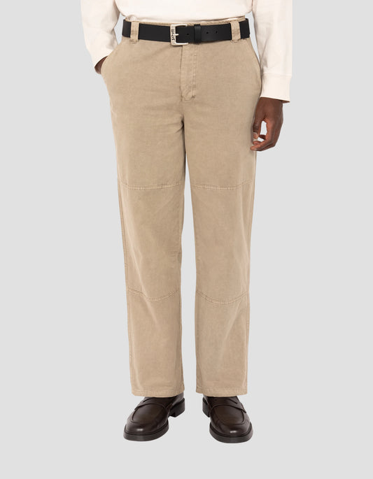 Black belt with Schott NYC® engraved loop, buffalo leather