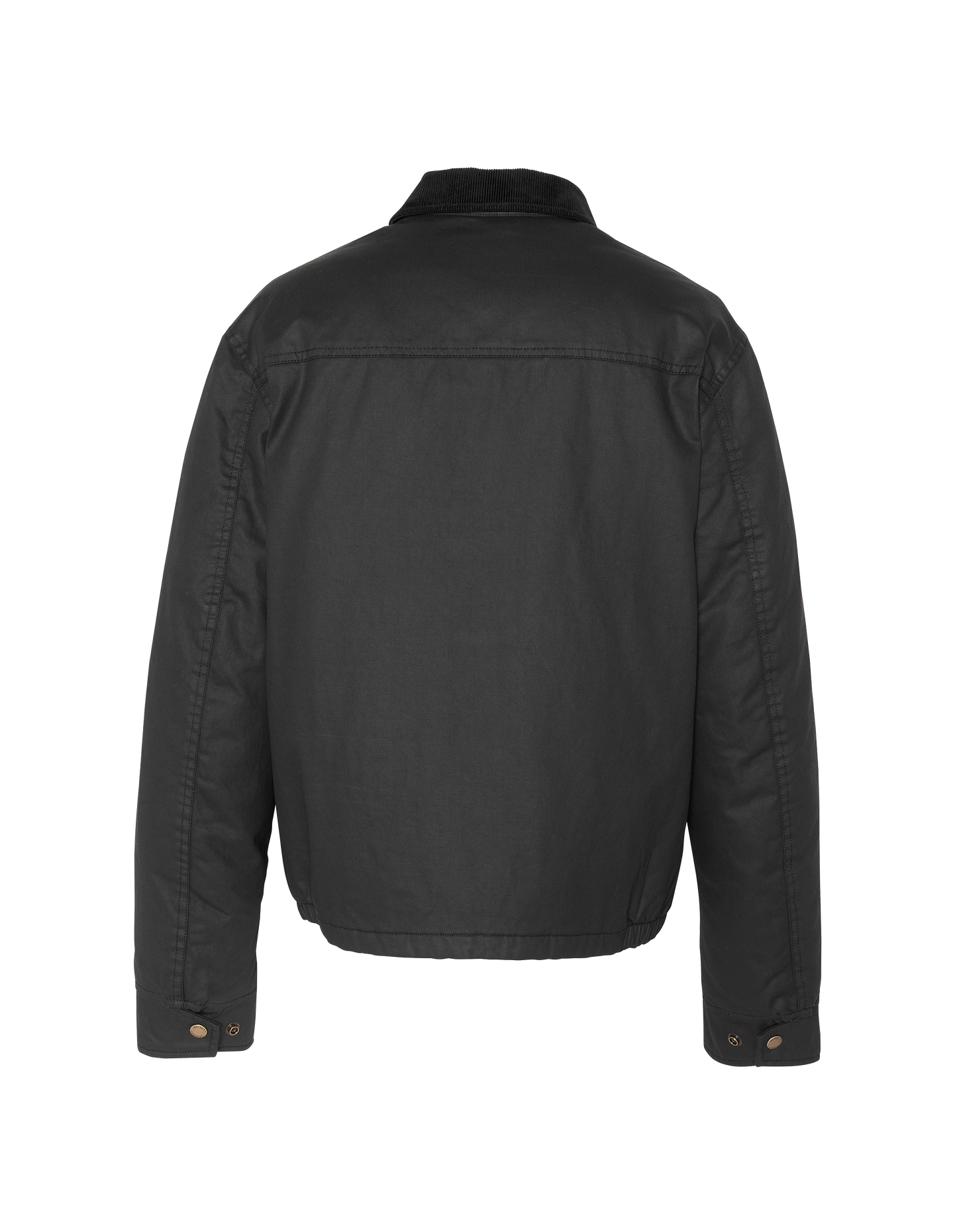 Veste noire en coton ciré
