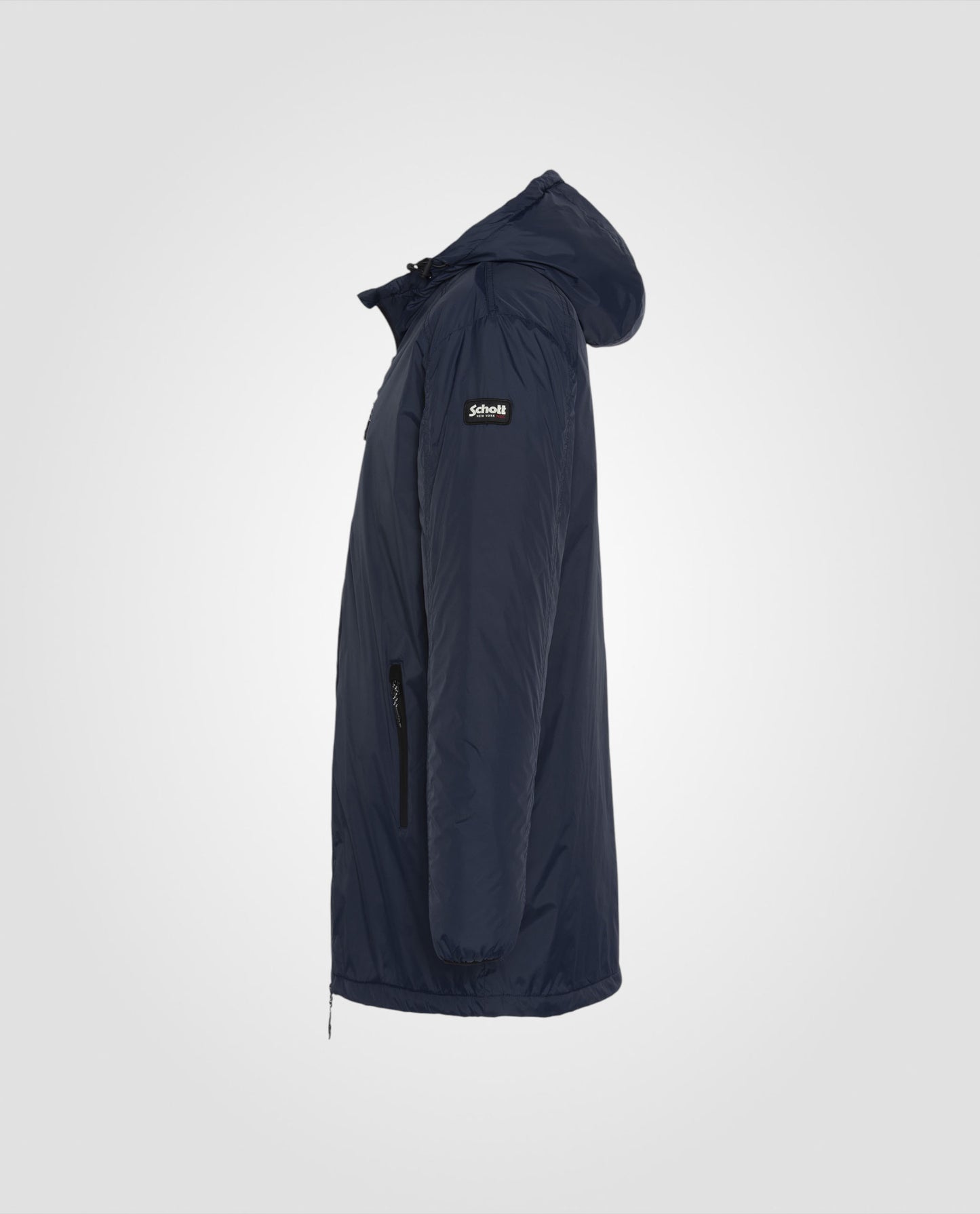 Sherpa Long Navy Blue Parka