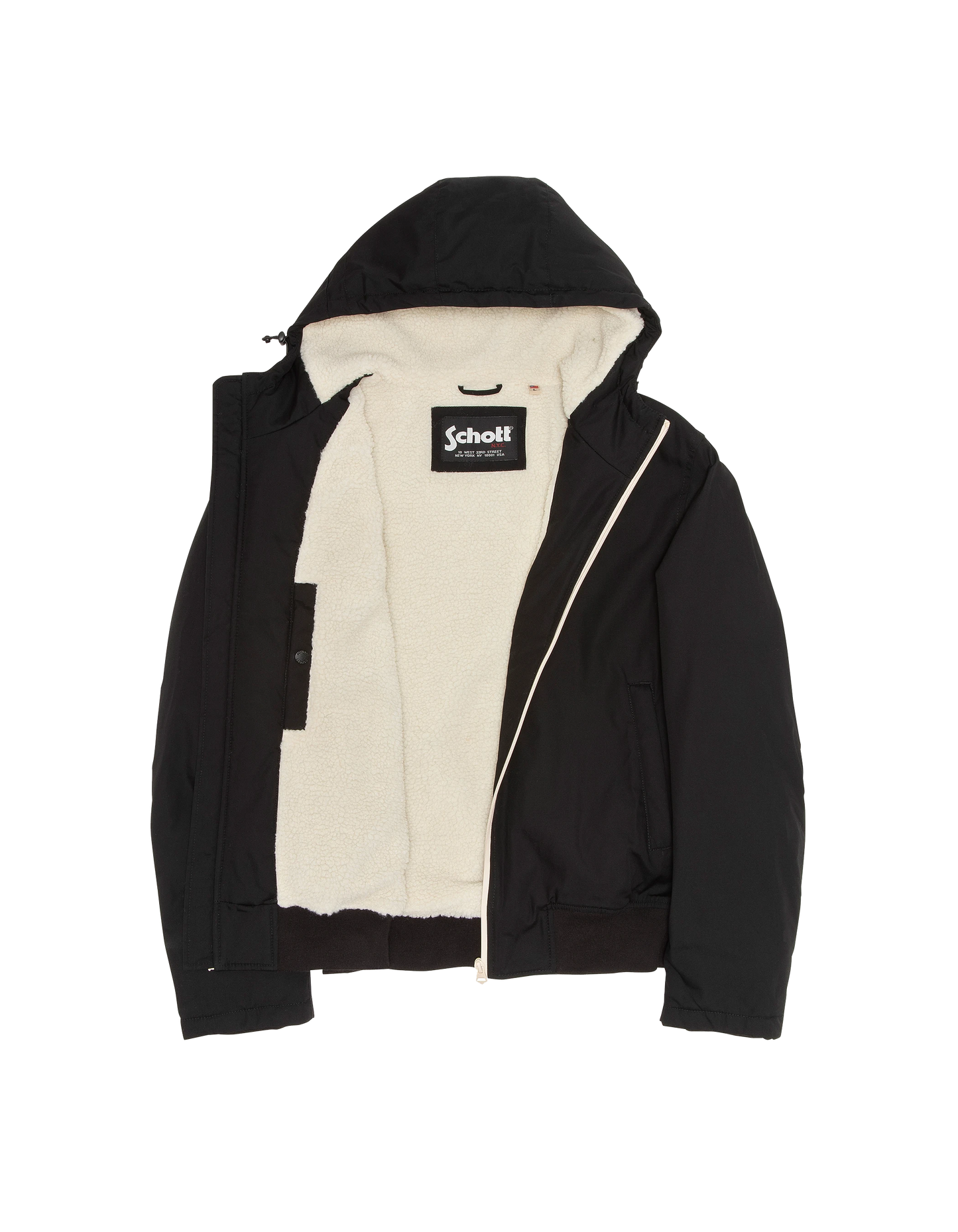 Multipoche nere con cappuccio