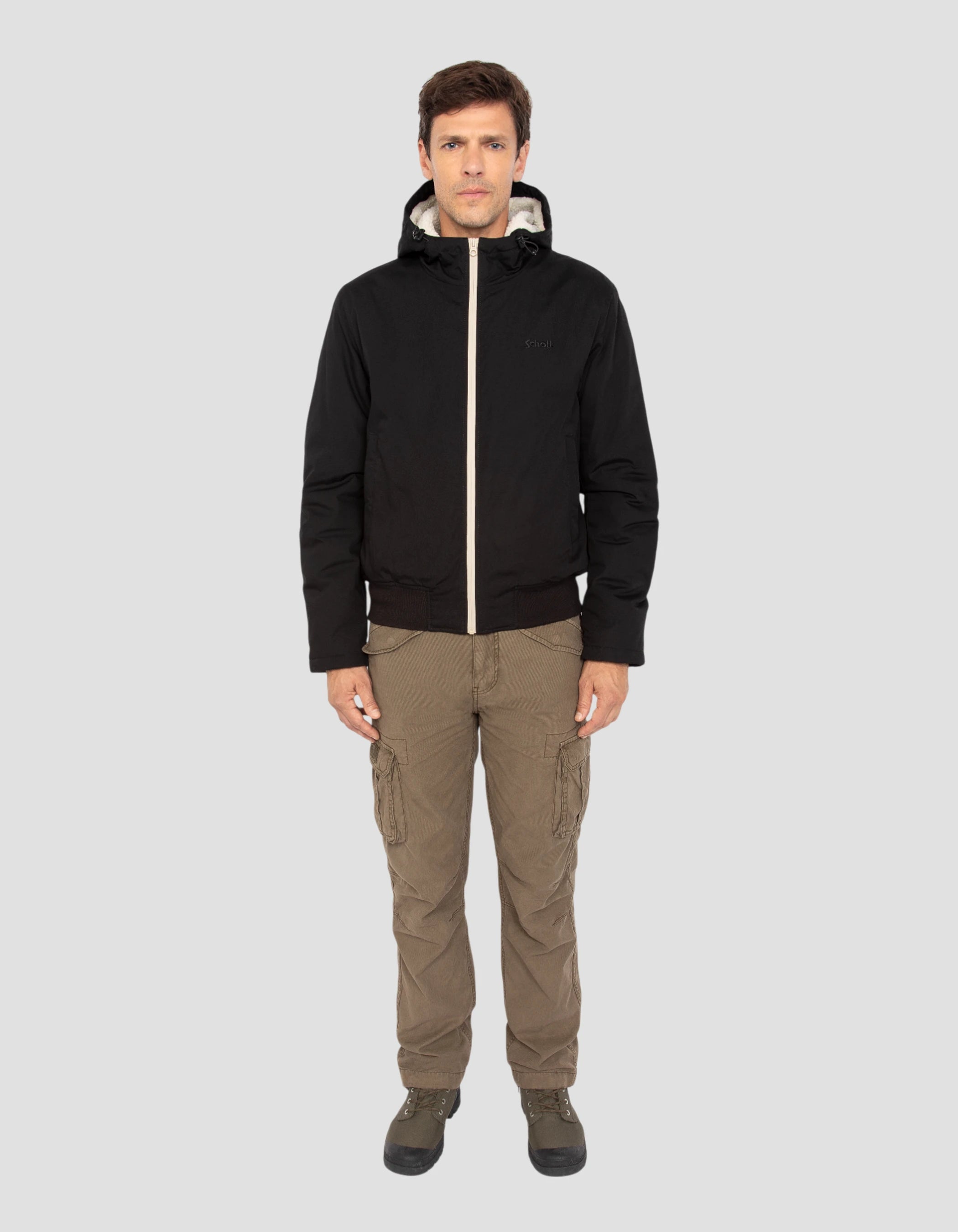 Multipoche nere con cappuccio-1