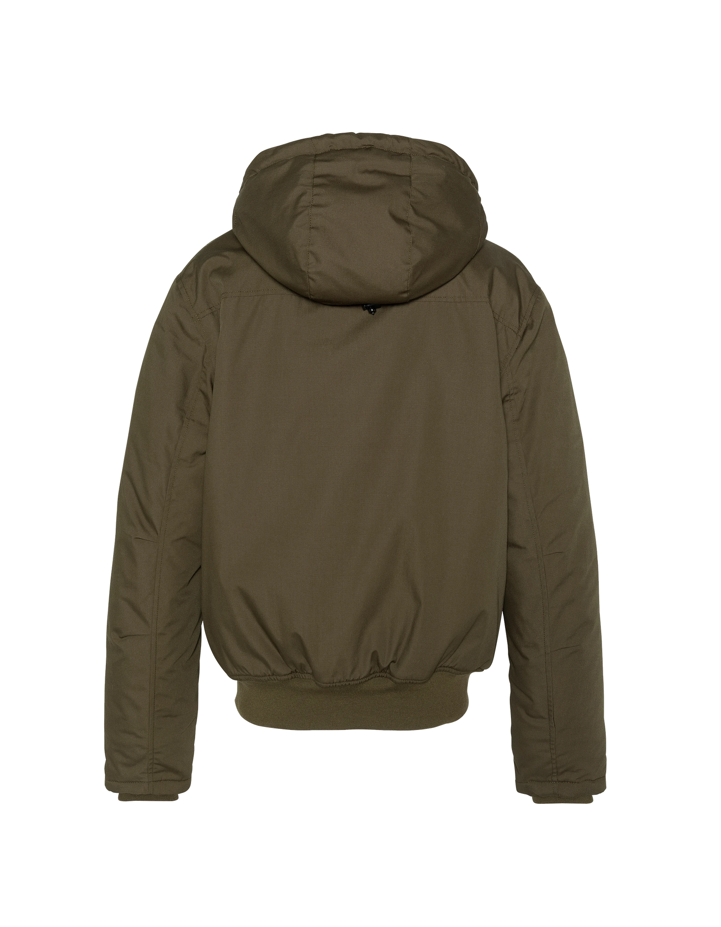Dark Khaki Parka Multipoches con cappuccio