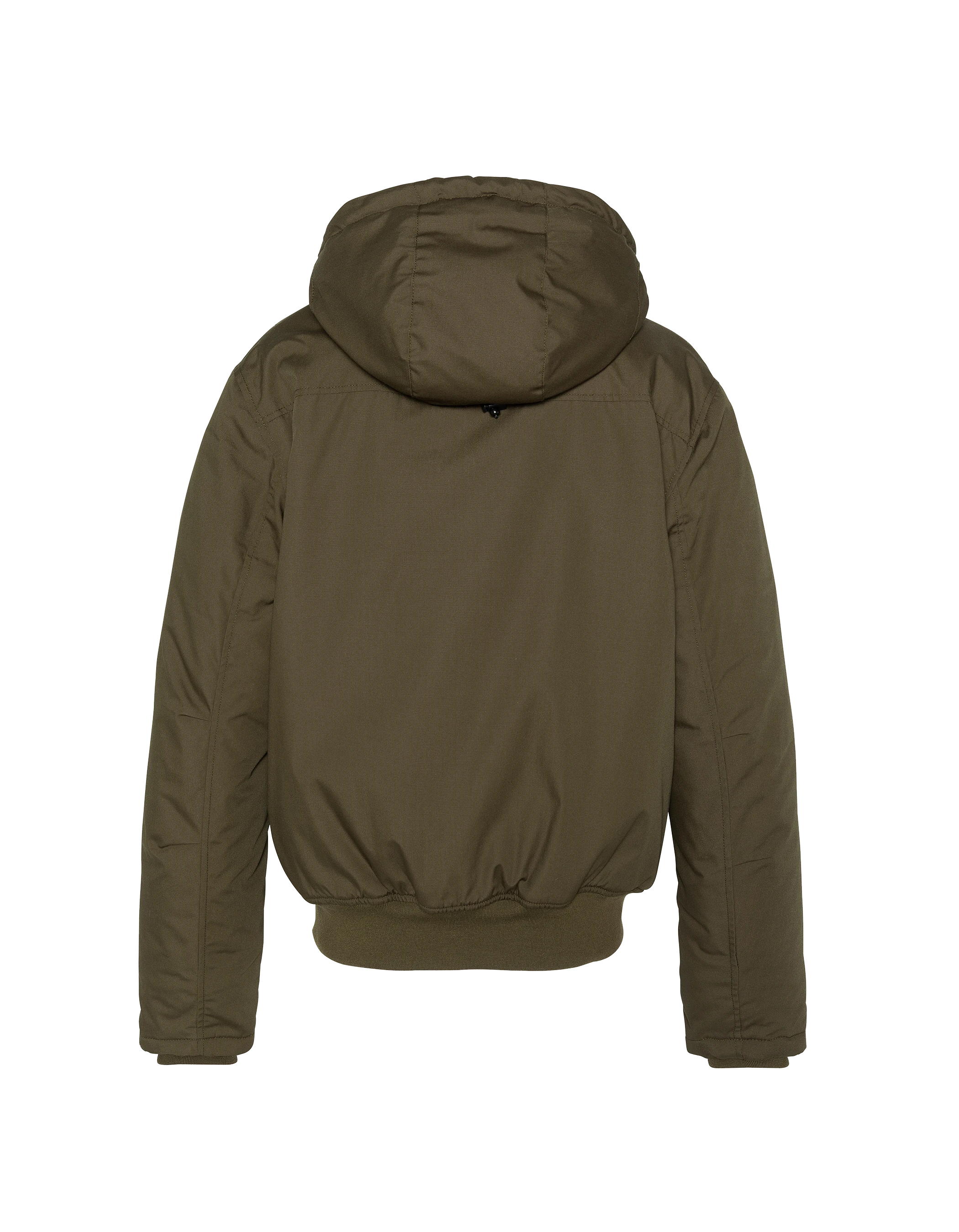 Dark Khaki Parka Multipoches con cappuccio-2