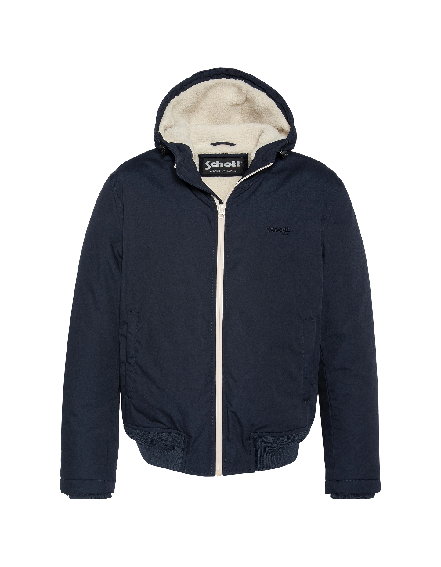 Multicipoches de parka azul marino con sudaderas con capucha