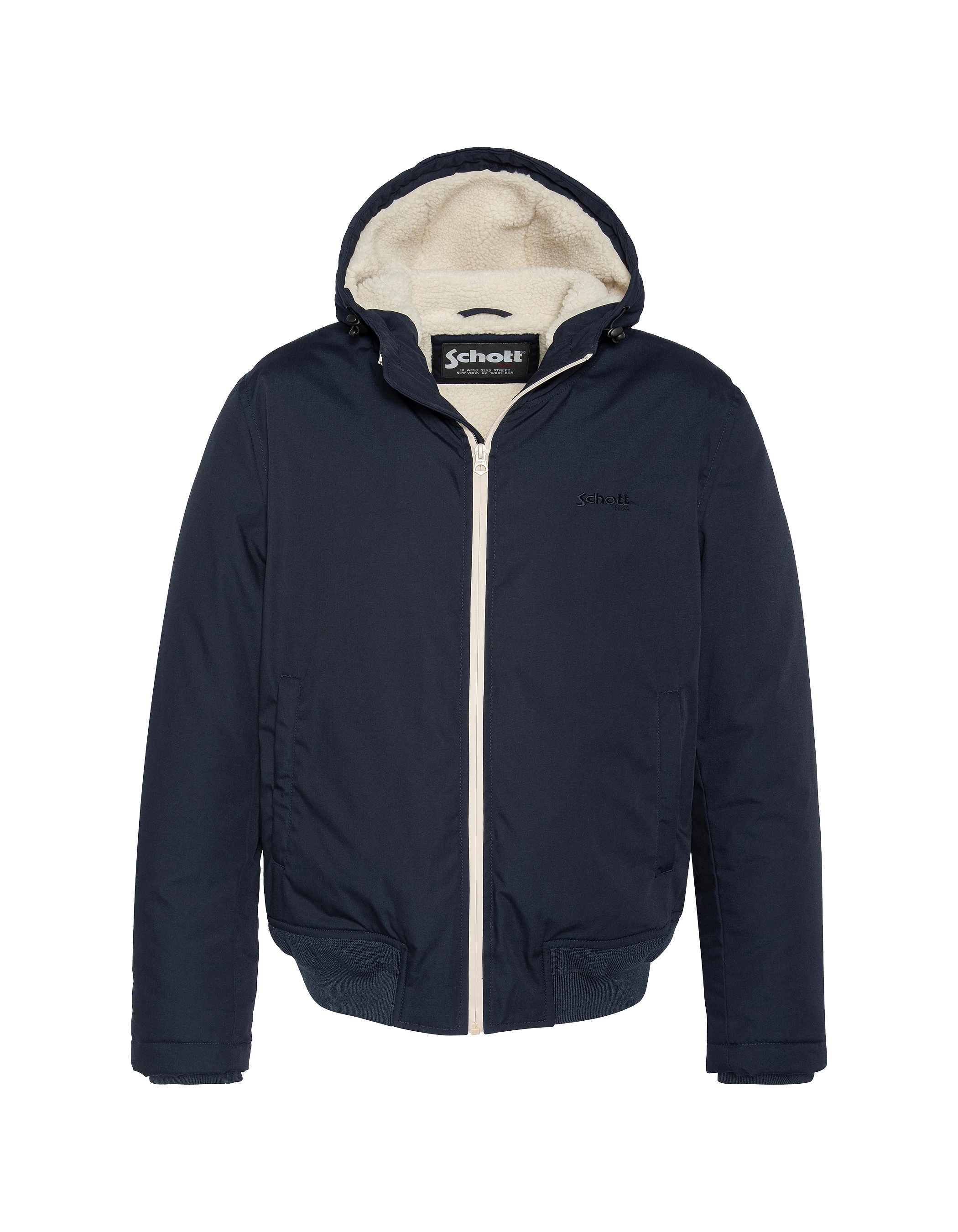 Multicipoches de parka azul marino con sudaderas con capucha-1