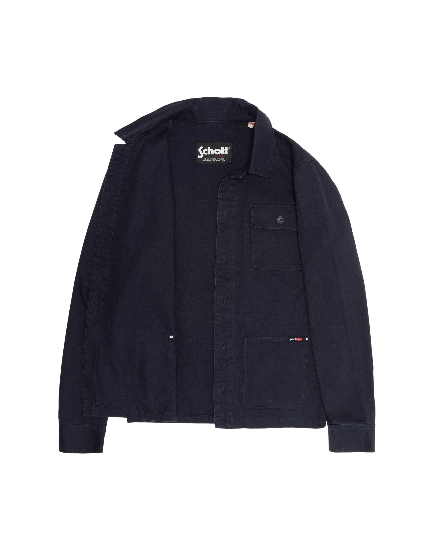 Veste worker canvas bleu marine