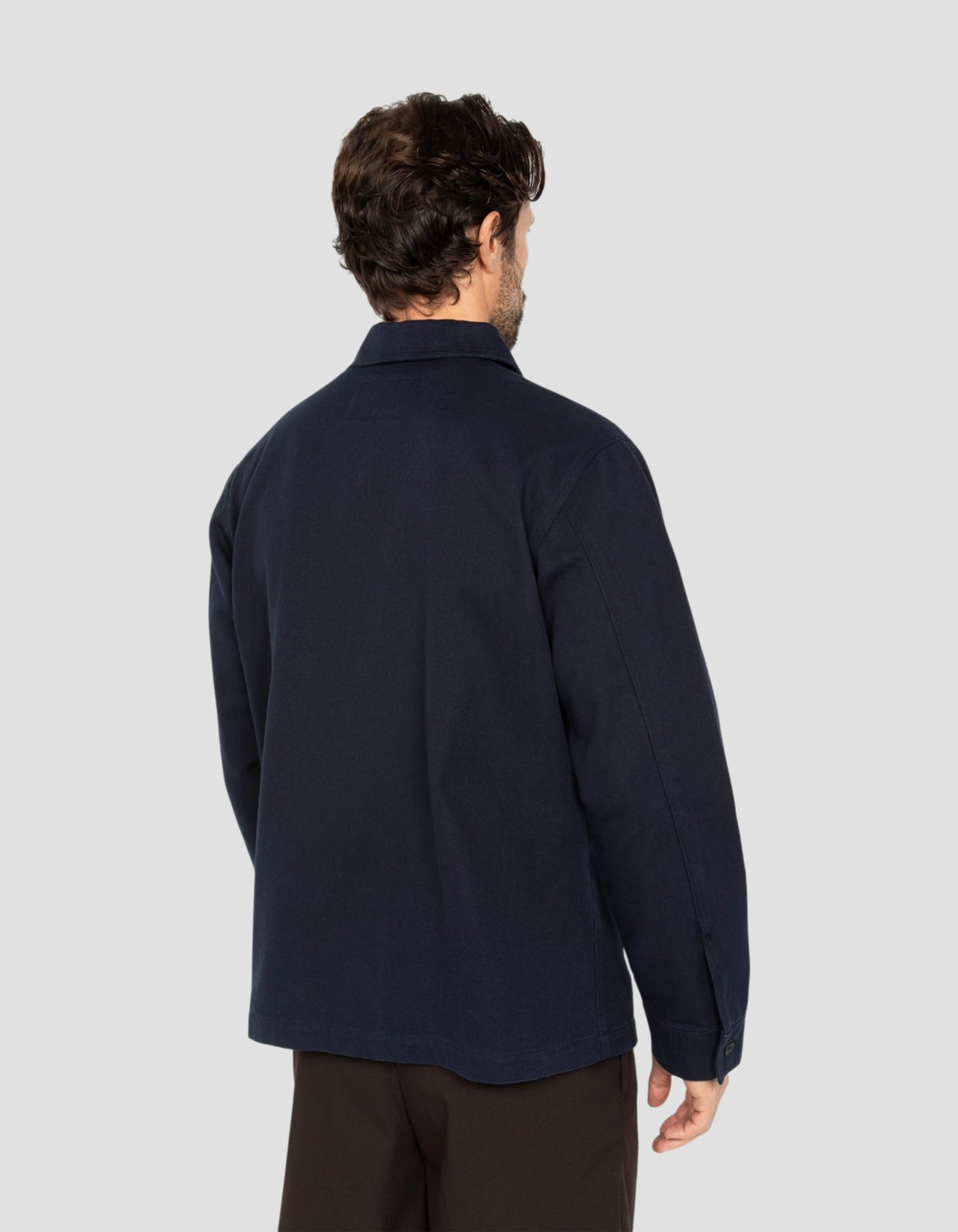 Veste worker canvas bleu marine