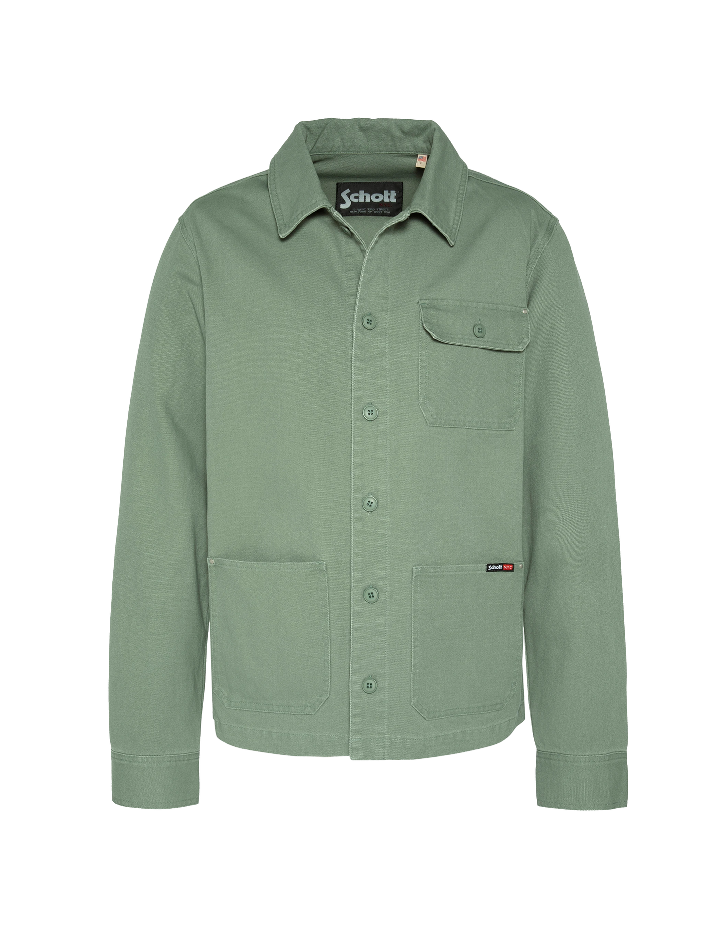 Veste worker canvas verte