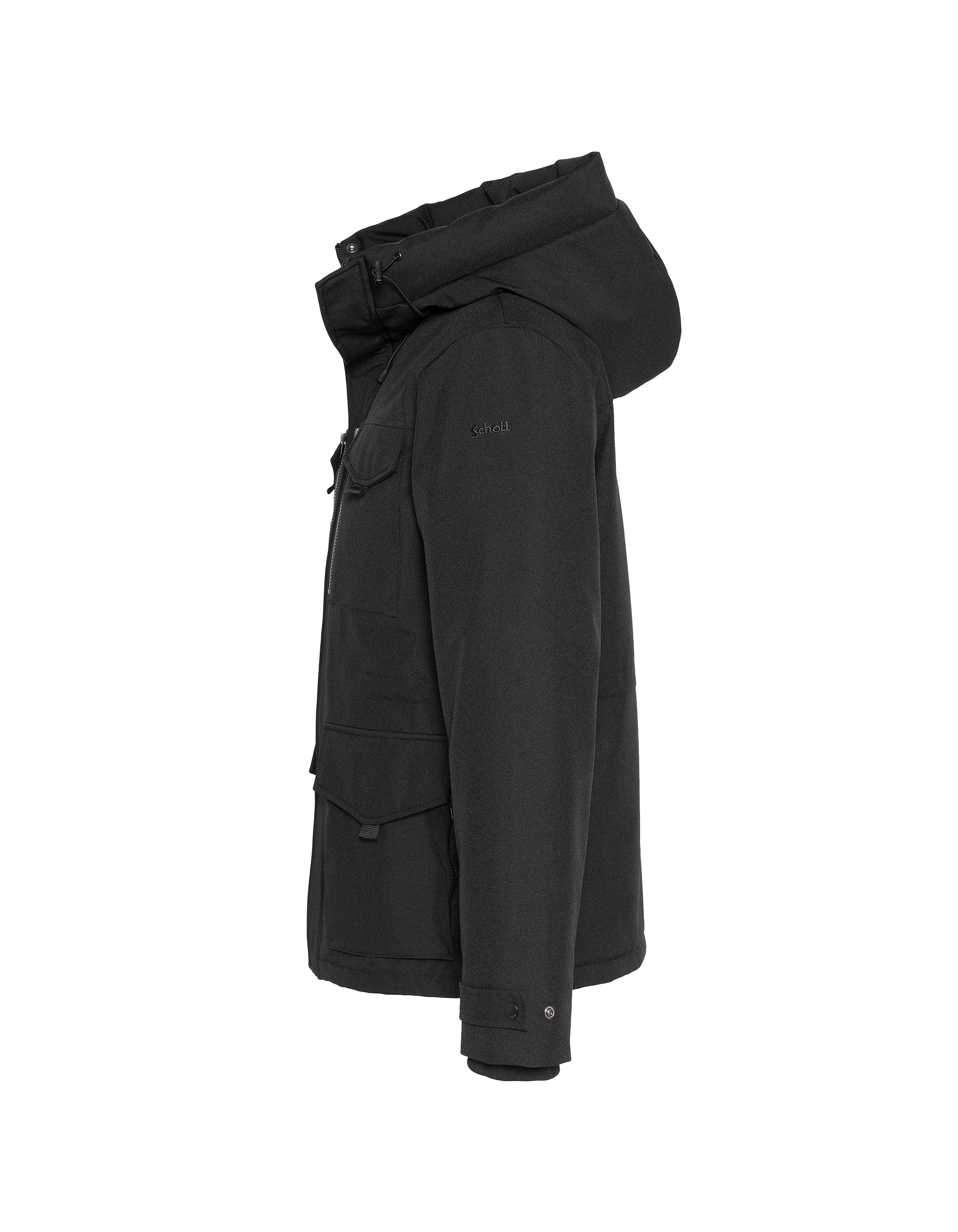 Multipoche nere con cappuccio-10