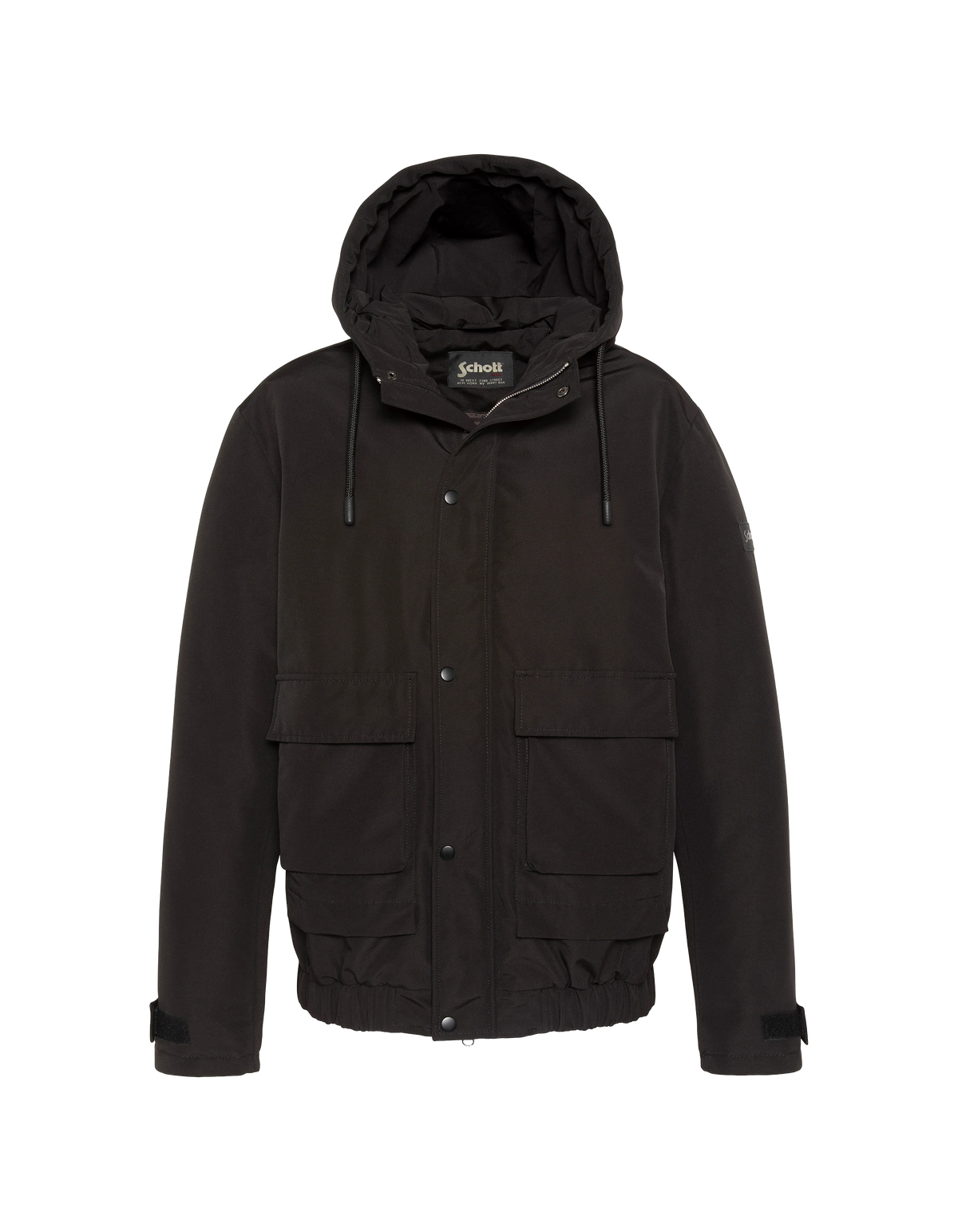 Parka à capuche noire
