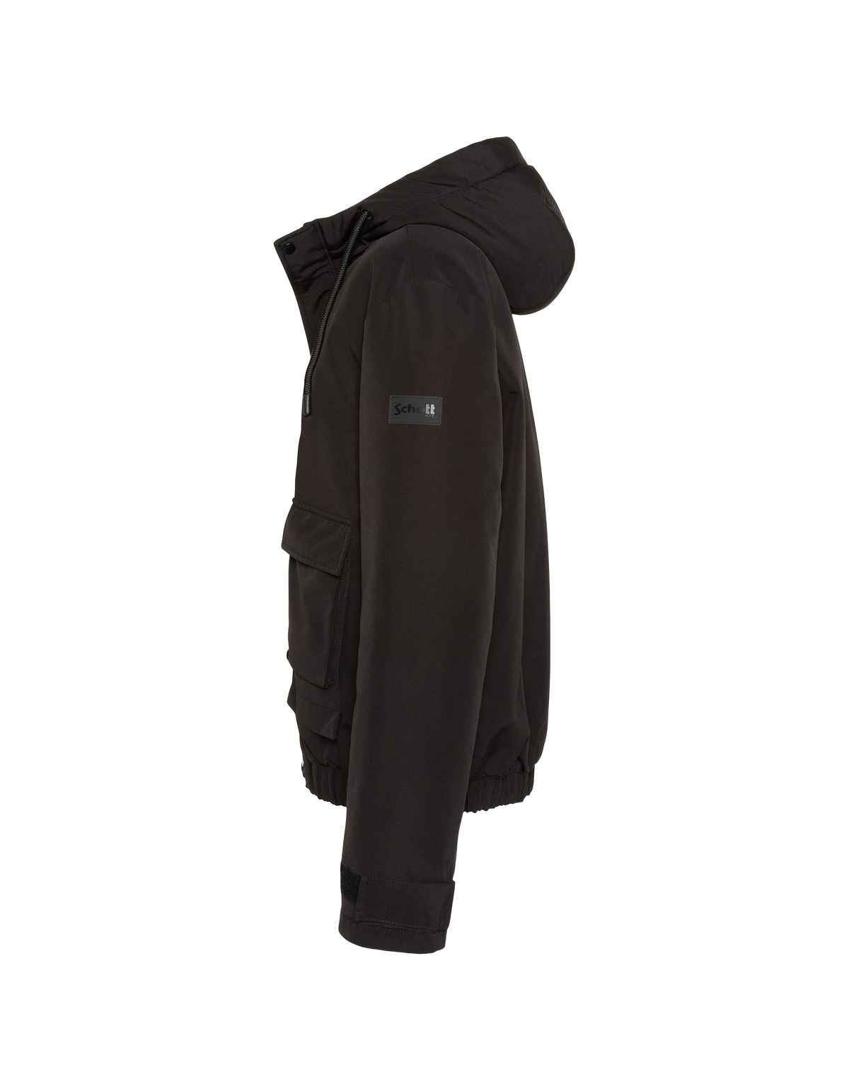 Parka à capuche noire-5