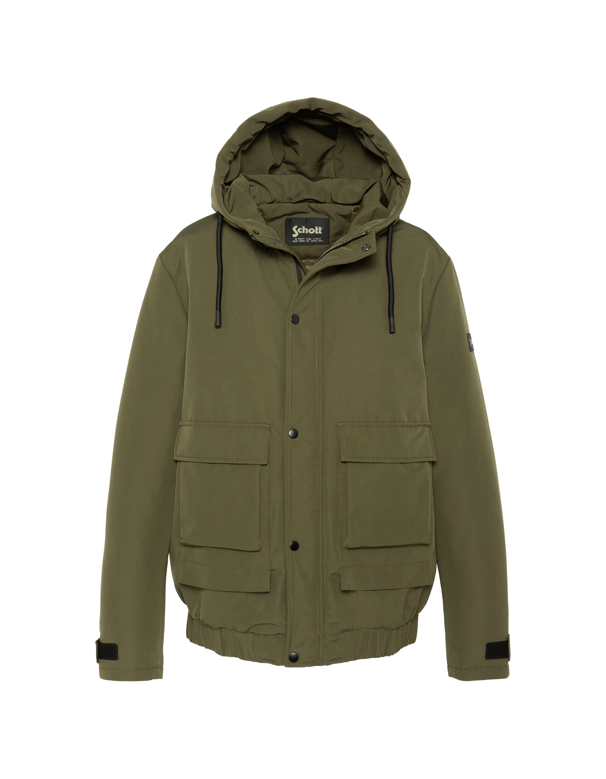 Parka caqui con capucha