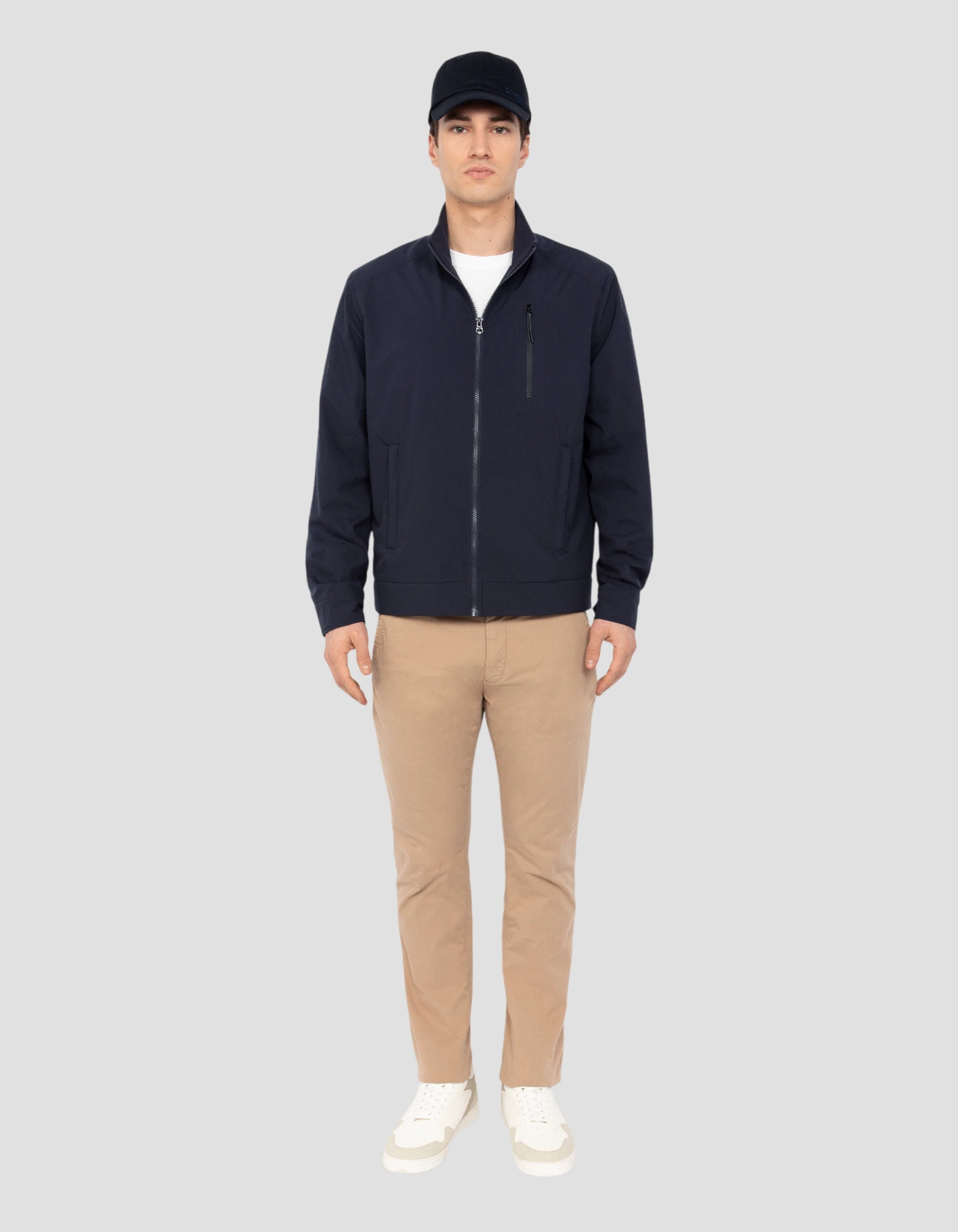 Blouson bleu marine ultra-léger-1