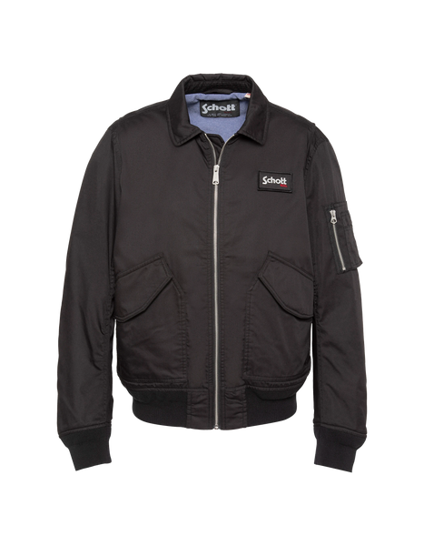 【schott】CWU-R Flight jacket Lightweight black CWU-style flight jacket - CABARTLT | Schott NYC®