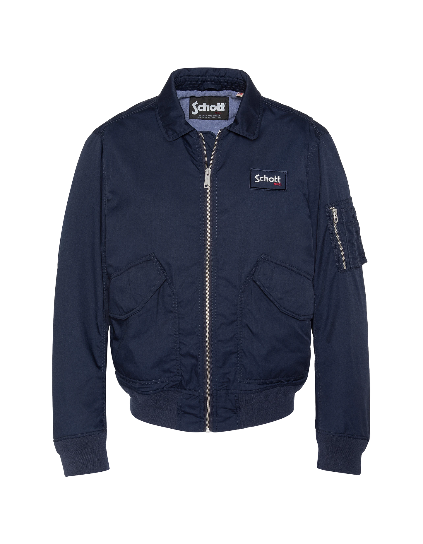 Blouson pilote léger bleu marine type CWU