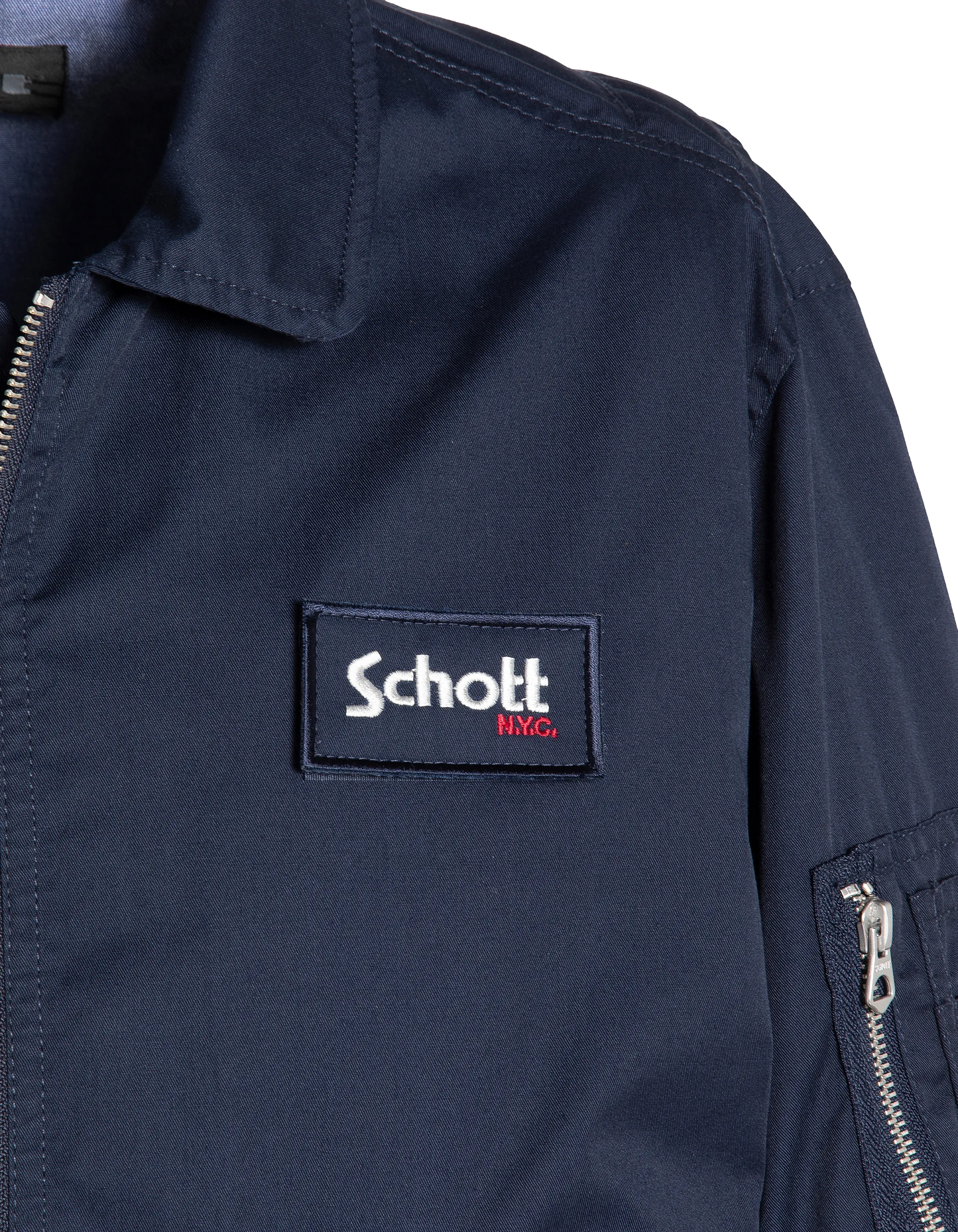 Blouson pilote léger bleu marine type CWU