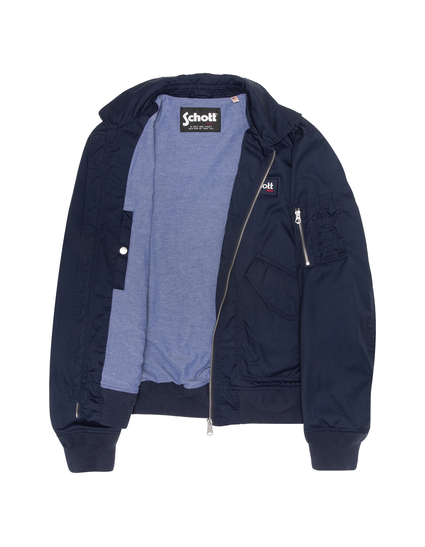 Blouson pilote léger bleu marine type CWU