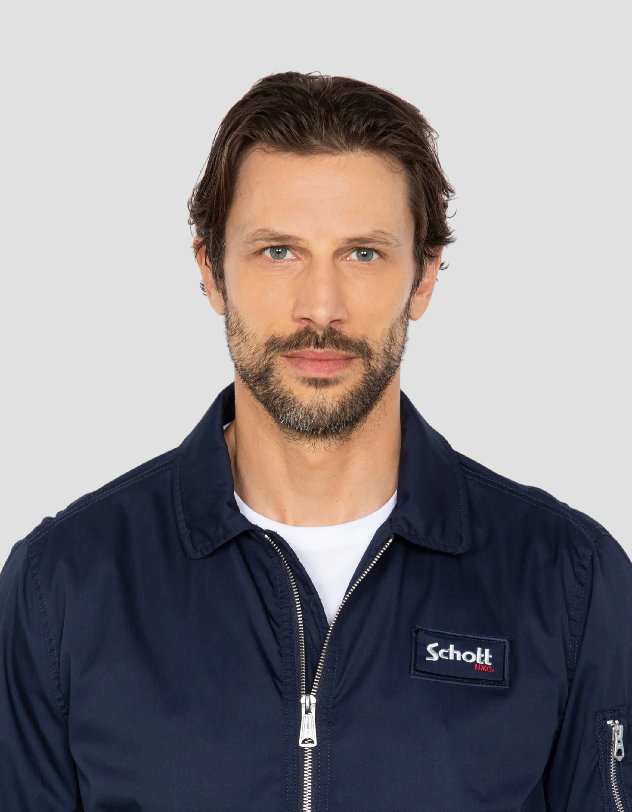 Blouson pilote léger bleu marine type CWU-5