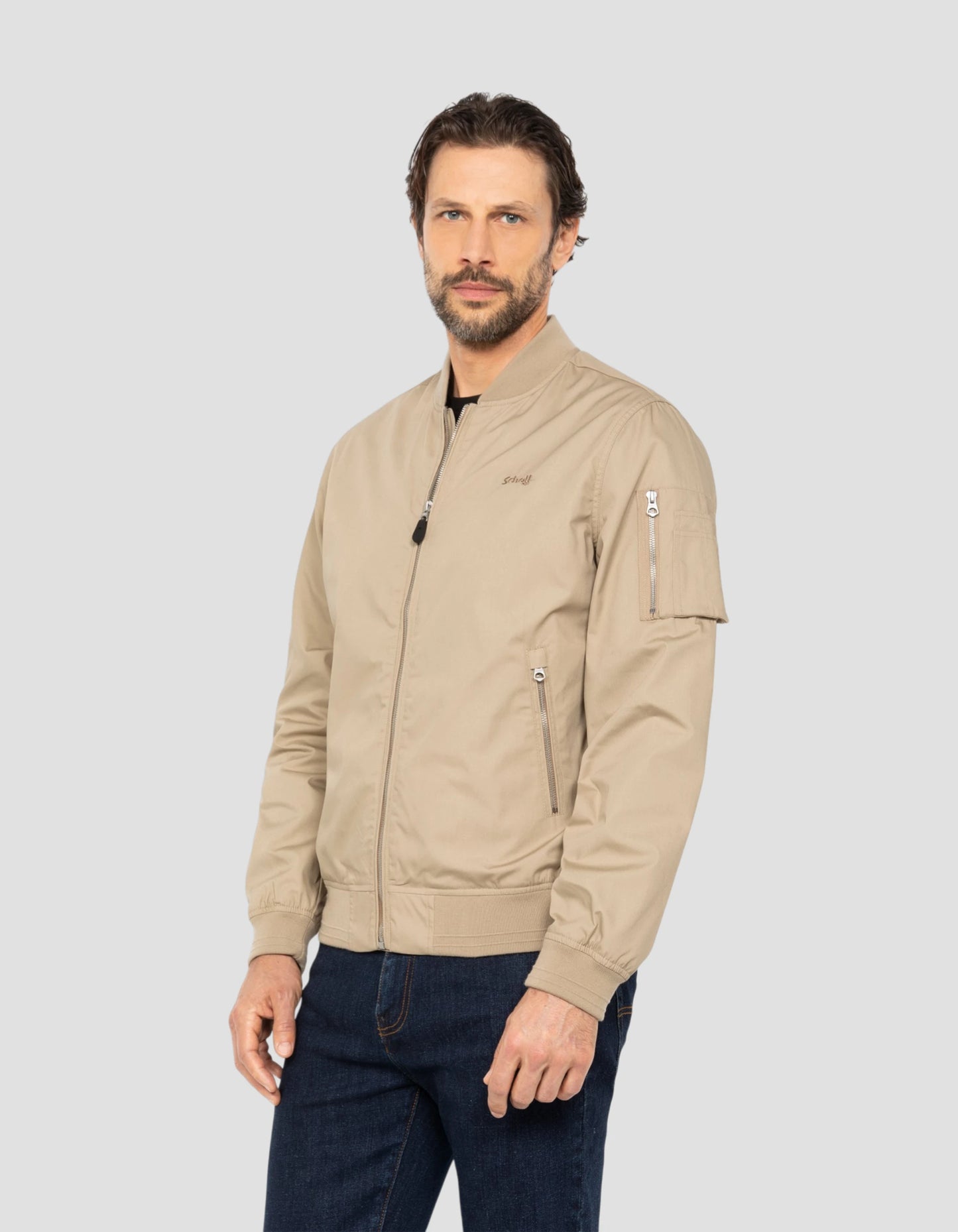 Bomber beige clair léger déperlant