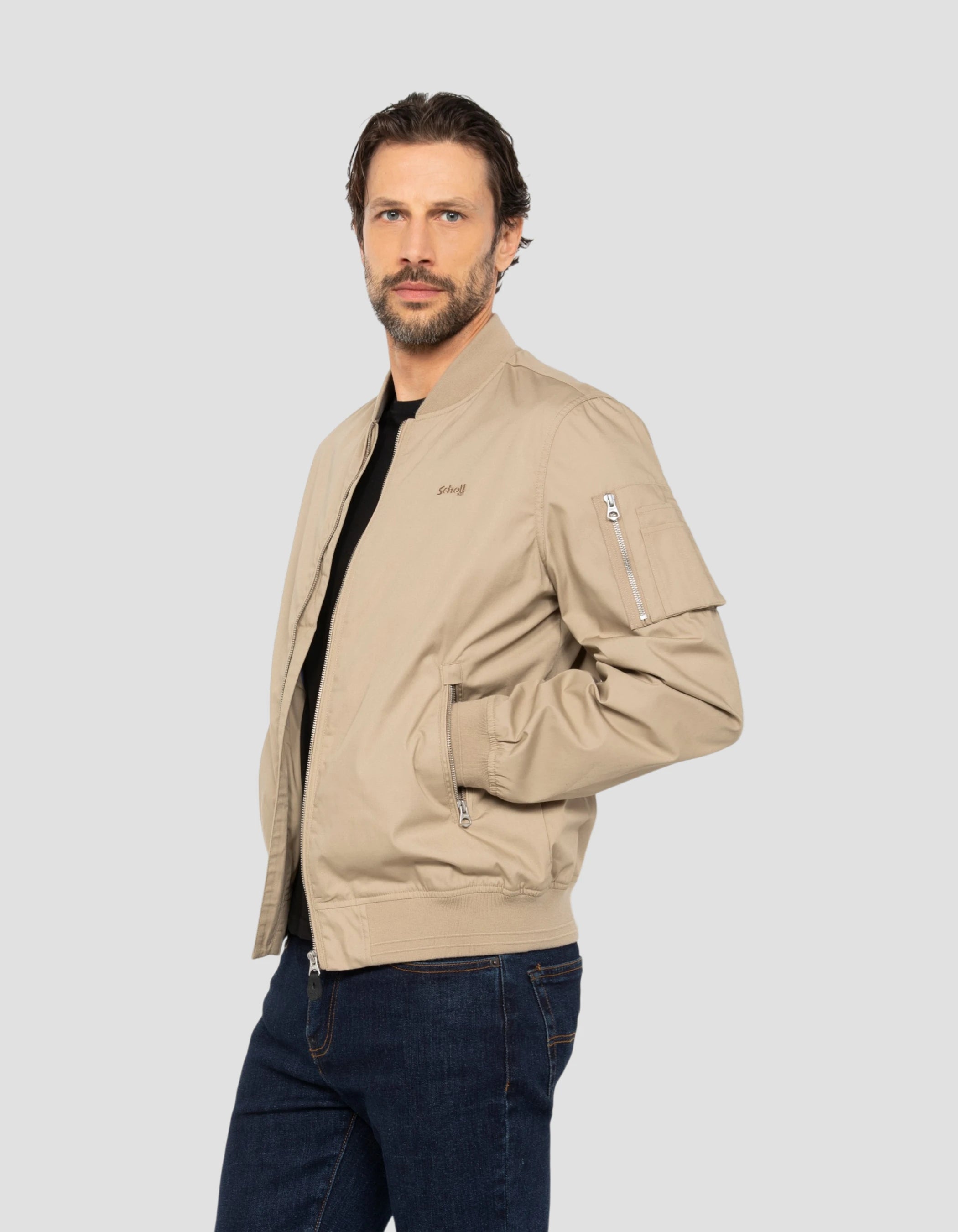 Bomber beige clair léger déperlant-4