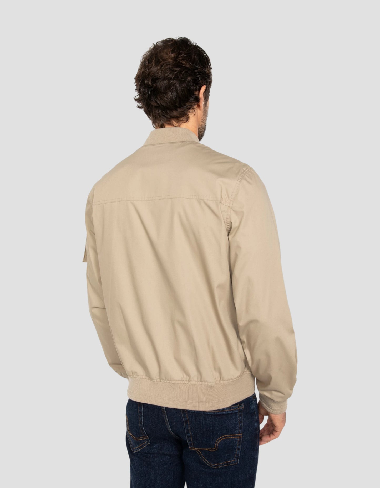 Bomber beige clair léger déperlant